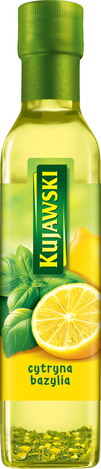 Kujawski Olej Rzepakowy Z Pierwszego Tłoczenia Z Cytryną I Bazylią 250 Ml