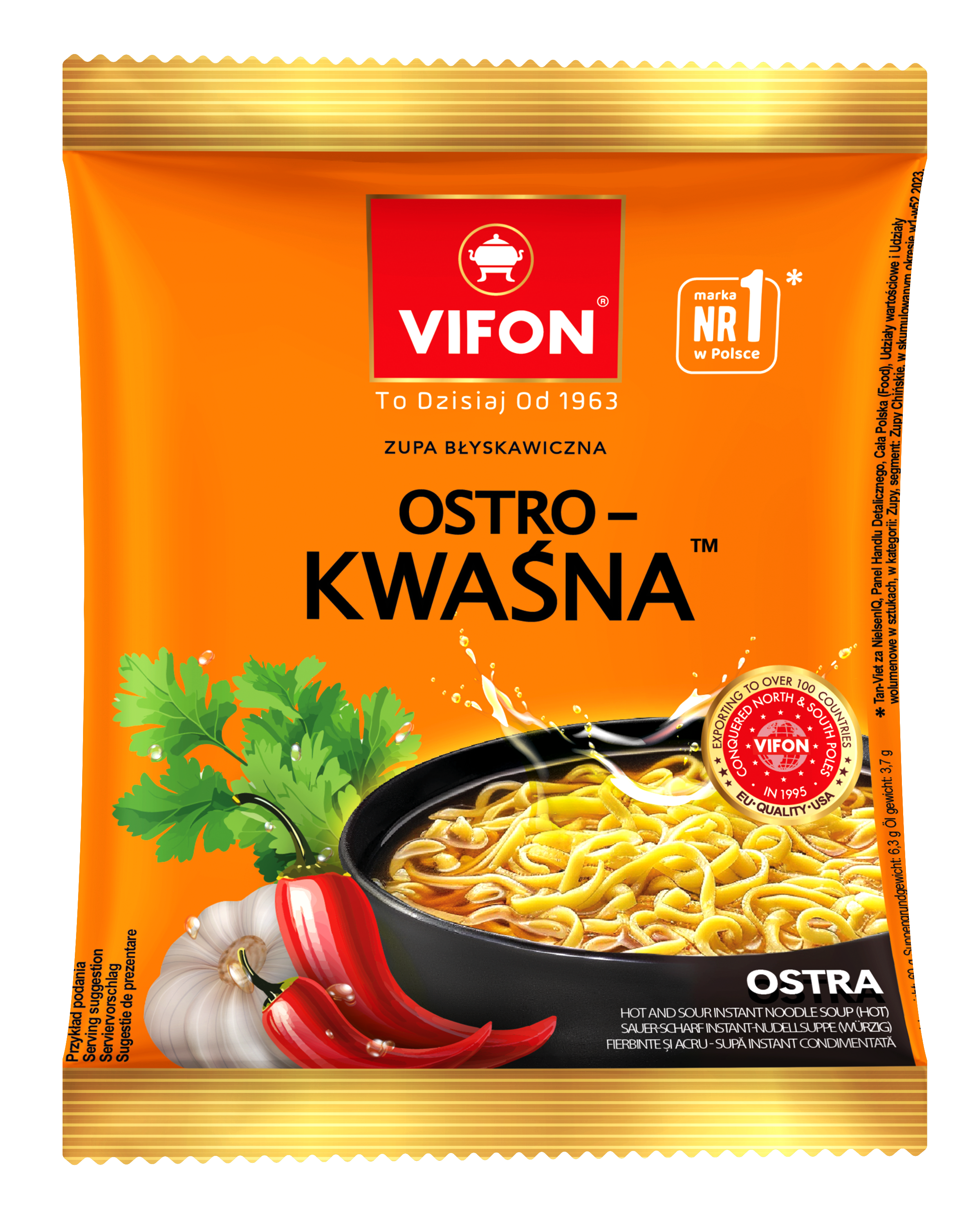 Vifon Zupa Błyskawiczna Ostro-Kwaśna 70 G