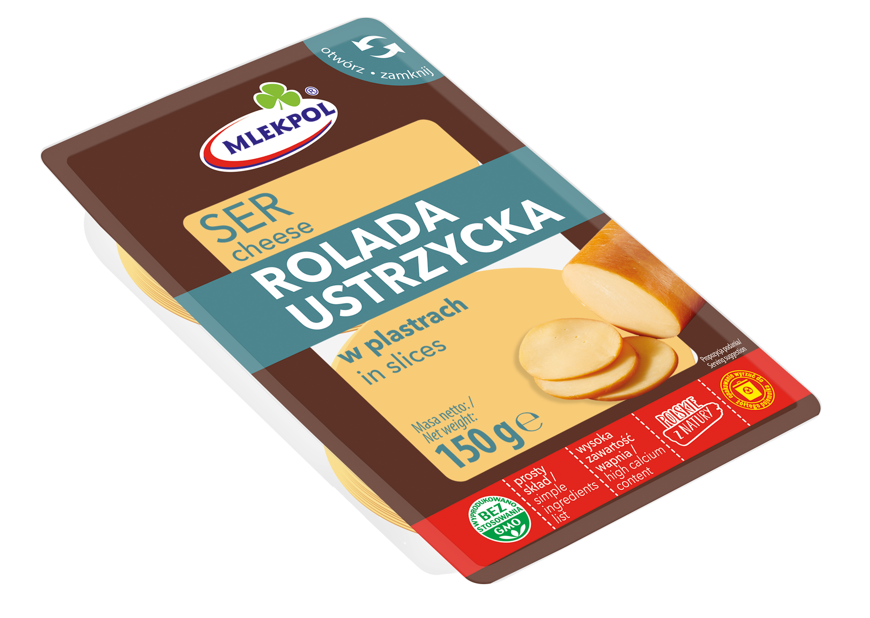 Ser Plastry Rolada Ustrzycka 150G Mlekpol