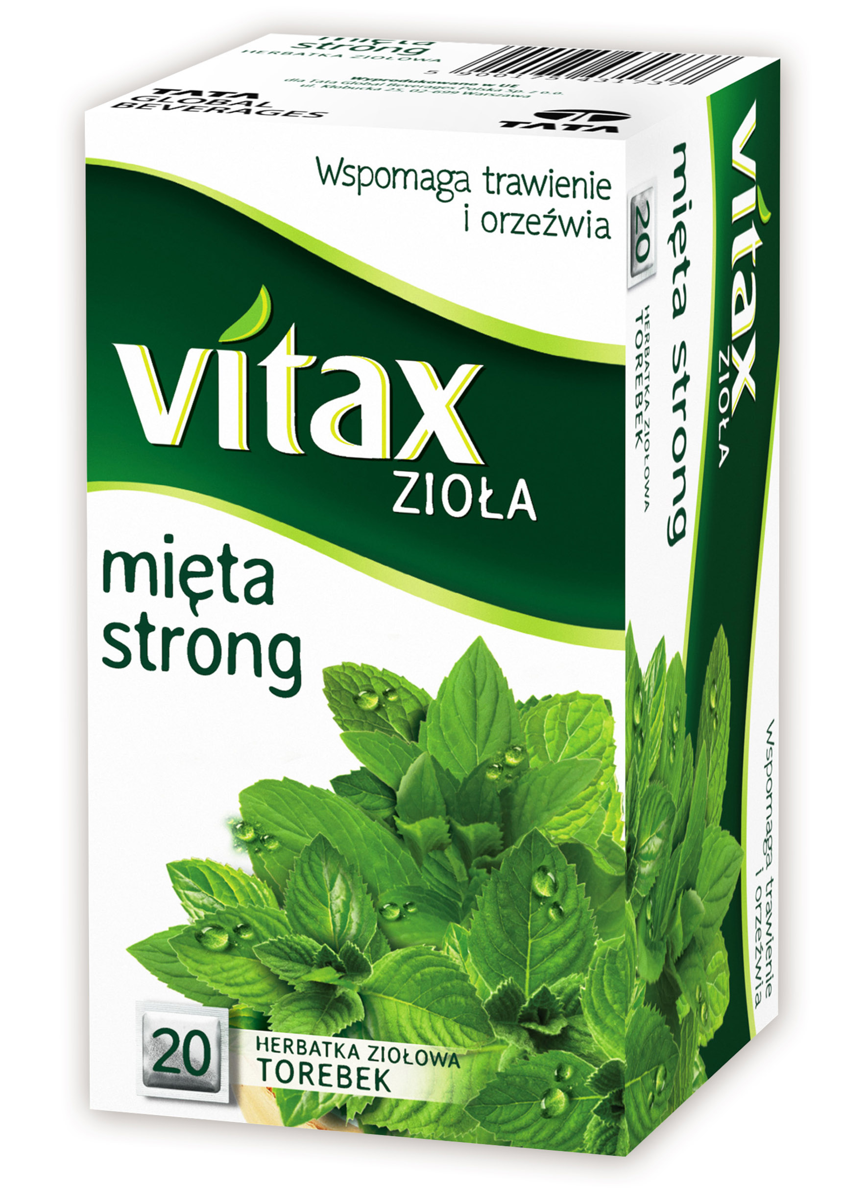 Herbata Vitax Zioła Mięta Strong 20 Torebek X 1,5G