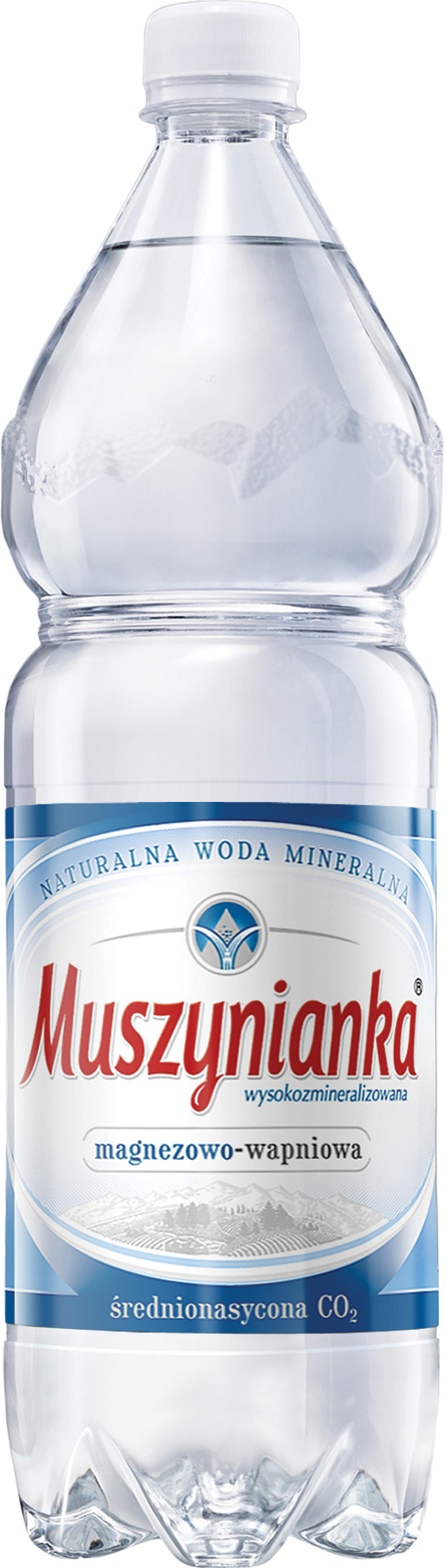 Muszynianka Woda Mineralna Gazowana, Średnionasycona Co2 1,5L - Kaucja