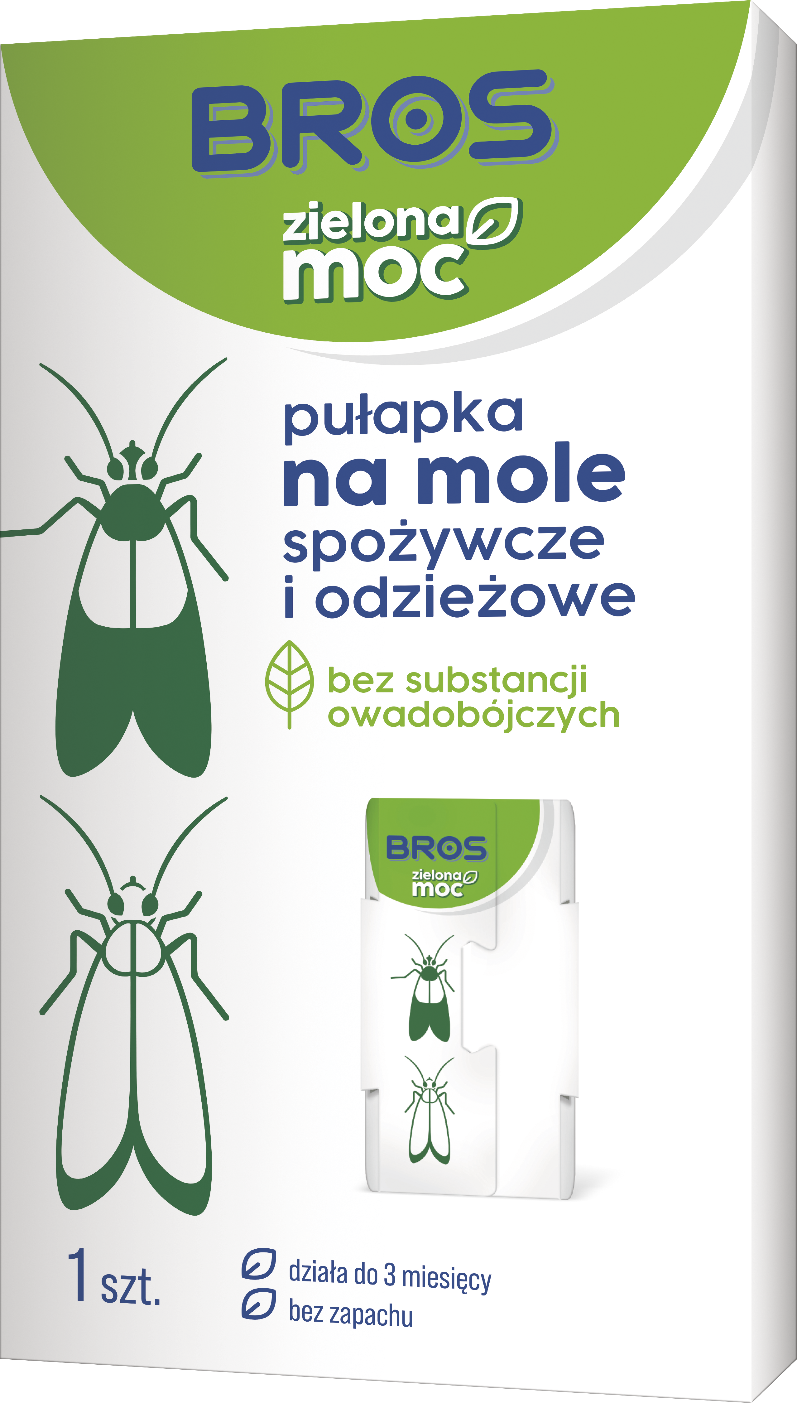 Bros - Zielona Moc Pułapka Na Mole Spożywcze I Odzieżowe Fsc Mix