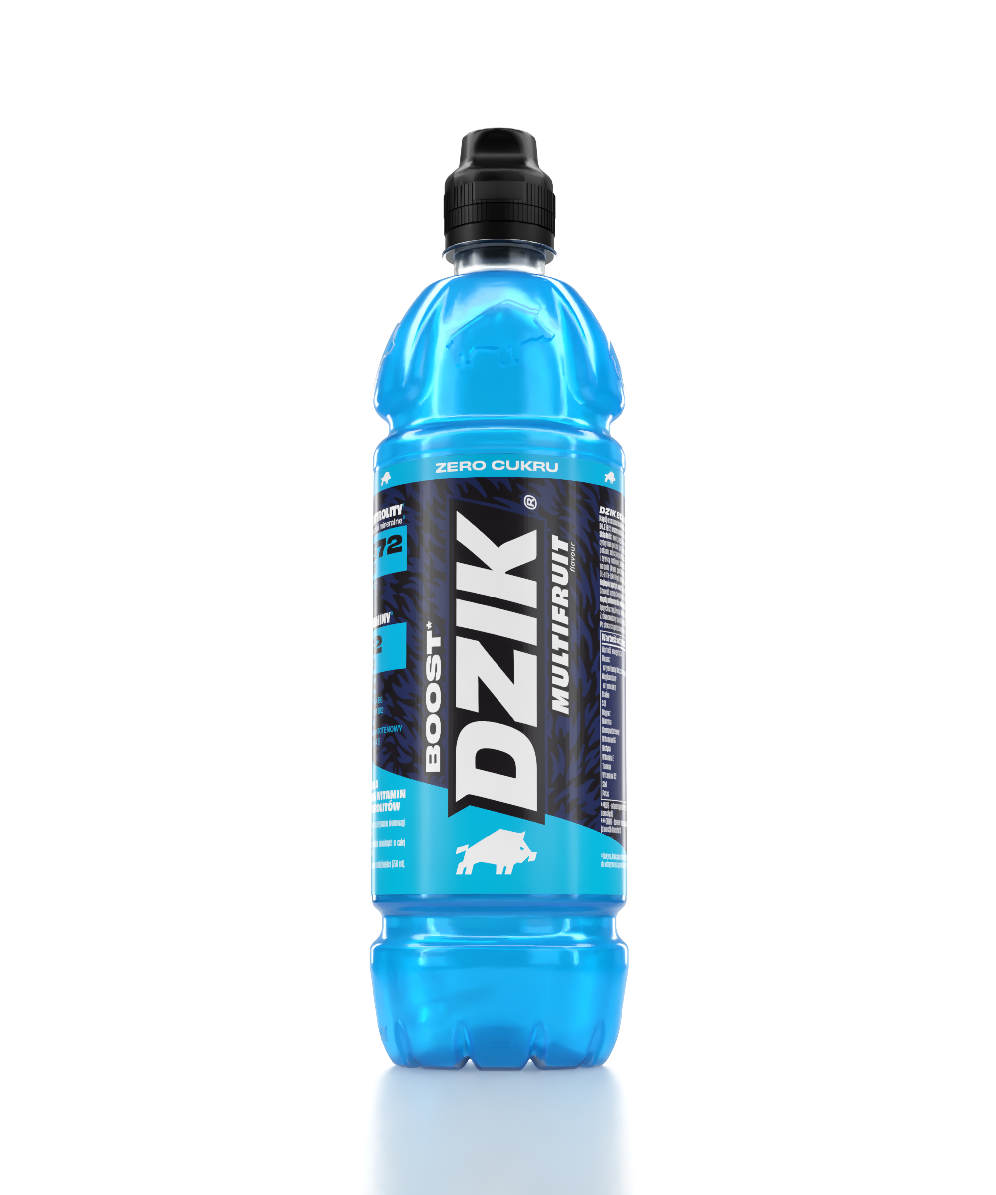Dzik Vitamin Boost Zero Wieloowocowy 750 Ml - Napój Funkcjonalny