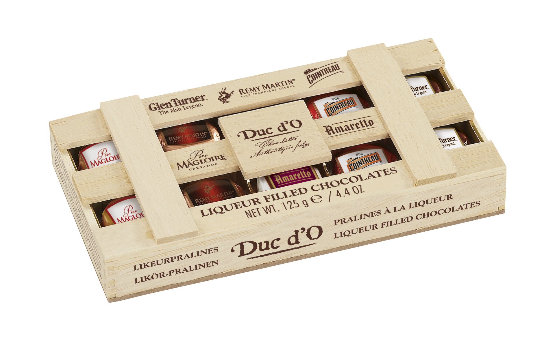 Duc D'O Czekoladki Belgijskie Z Likierem Mix Kratka 125G