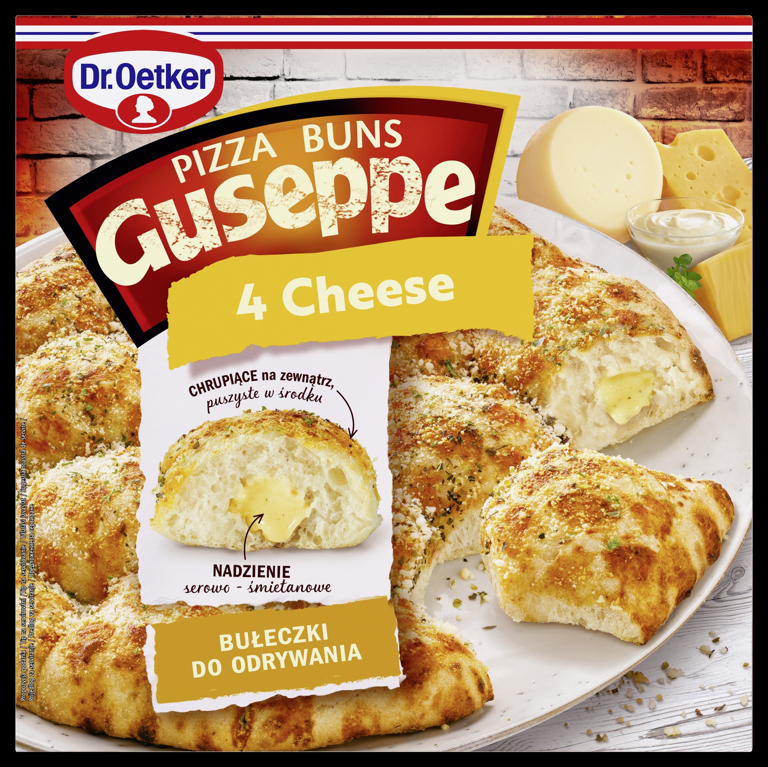 Dr. Oetker Guseppe Pizza Buns 4Cheese 480G