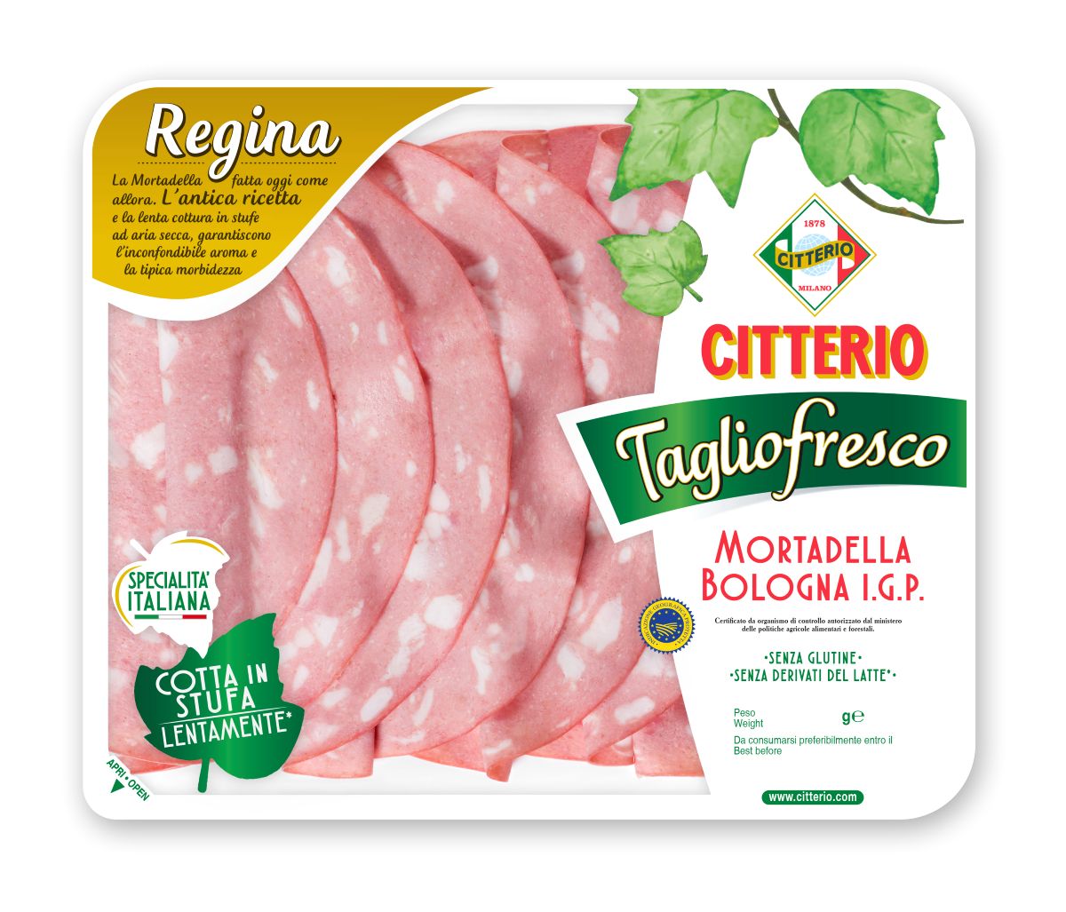 Mortadella Bologna Chog Plastry 110 G G.Citterio