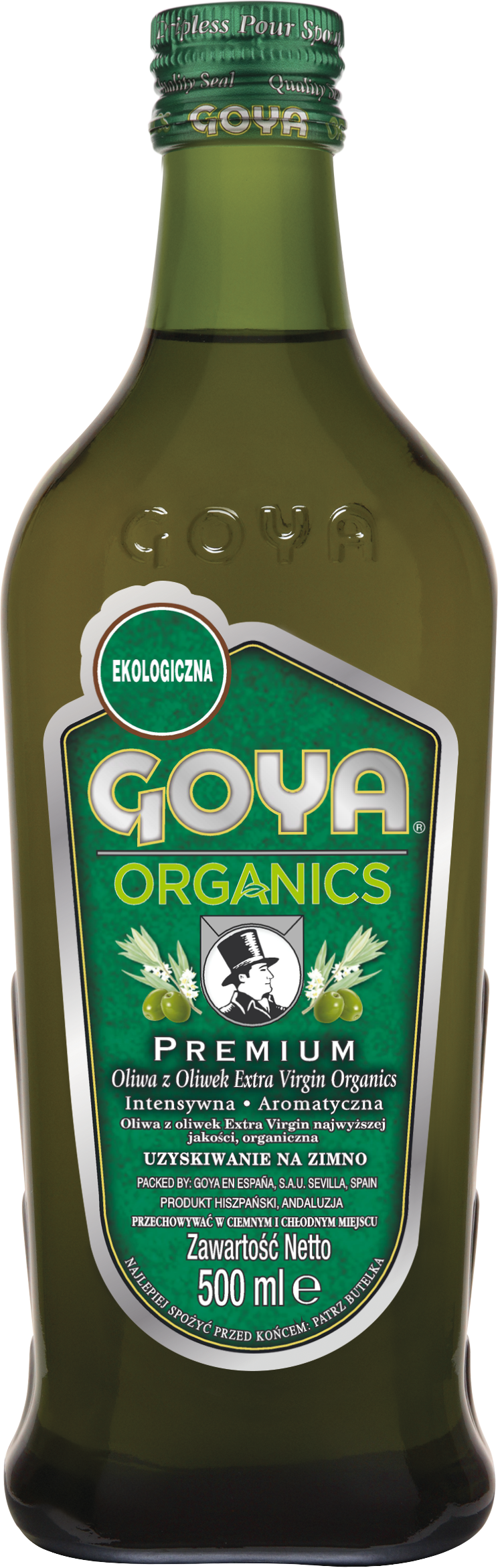 Goya Oliwa Z Oliwek Extra Virgin Organics Premium 500Ml