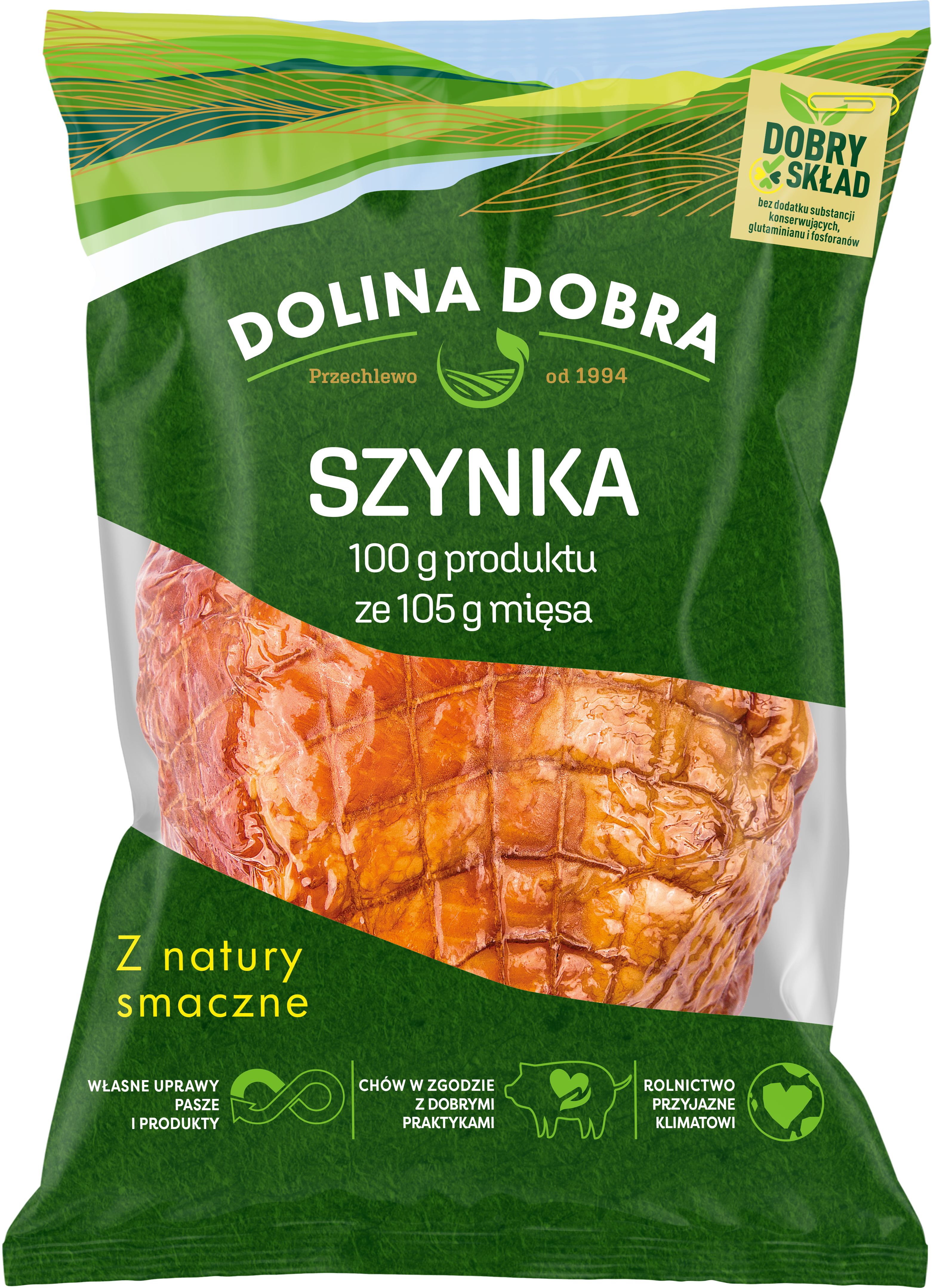 Szynka Bez Konserwantów 350 G Dolina Dobra
