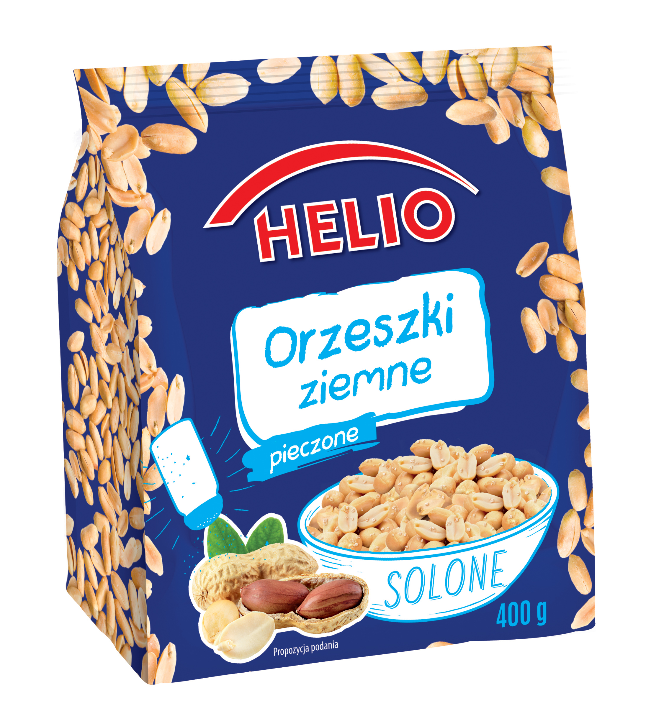 Orzeszki Ziemne Pieczone Solone Helio 400 G