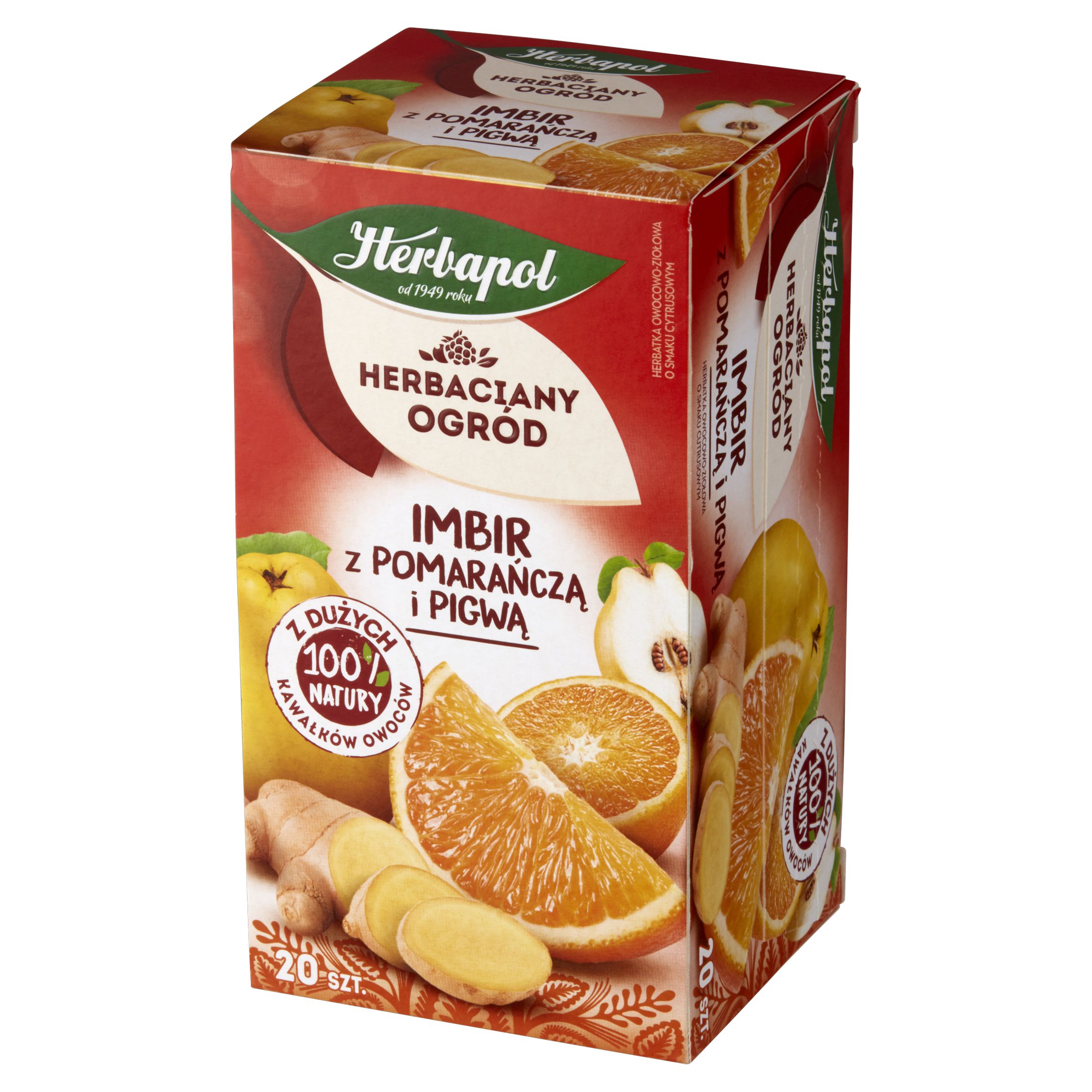 Herbaciany Ogród Herbatka Owocowa Imbir Z Pomarańczą I Pigwą 20Tb/50G