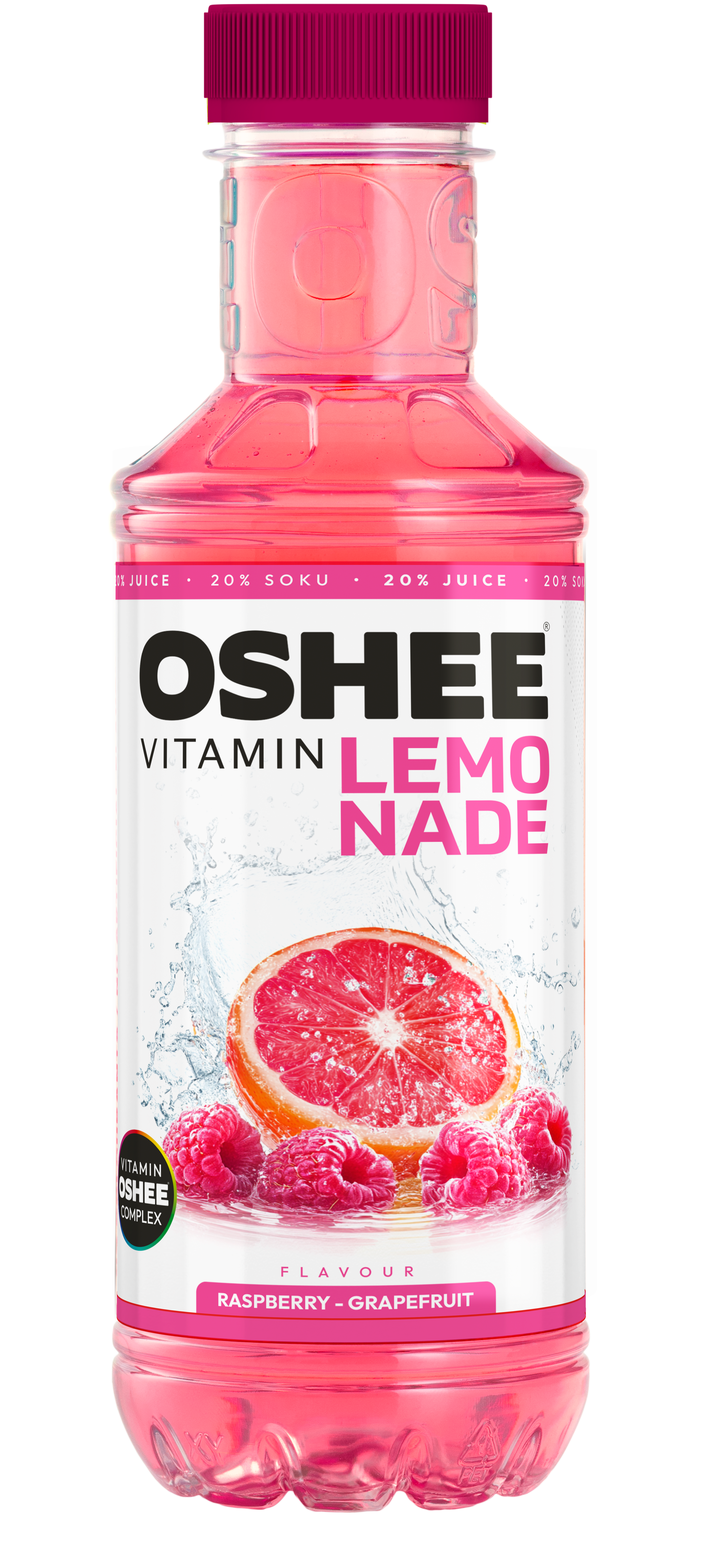 Oshee Vitamin Lemonade Malina-Grejpfrut 555Ml Kaucja