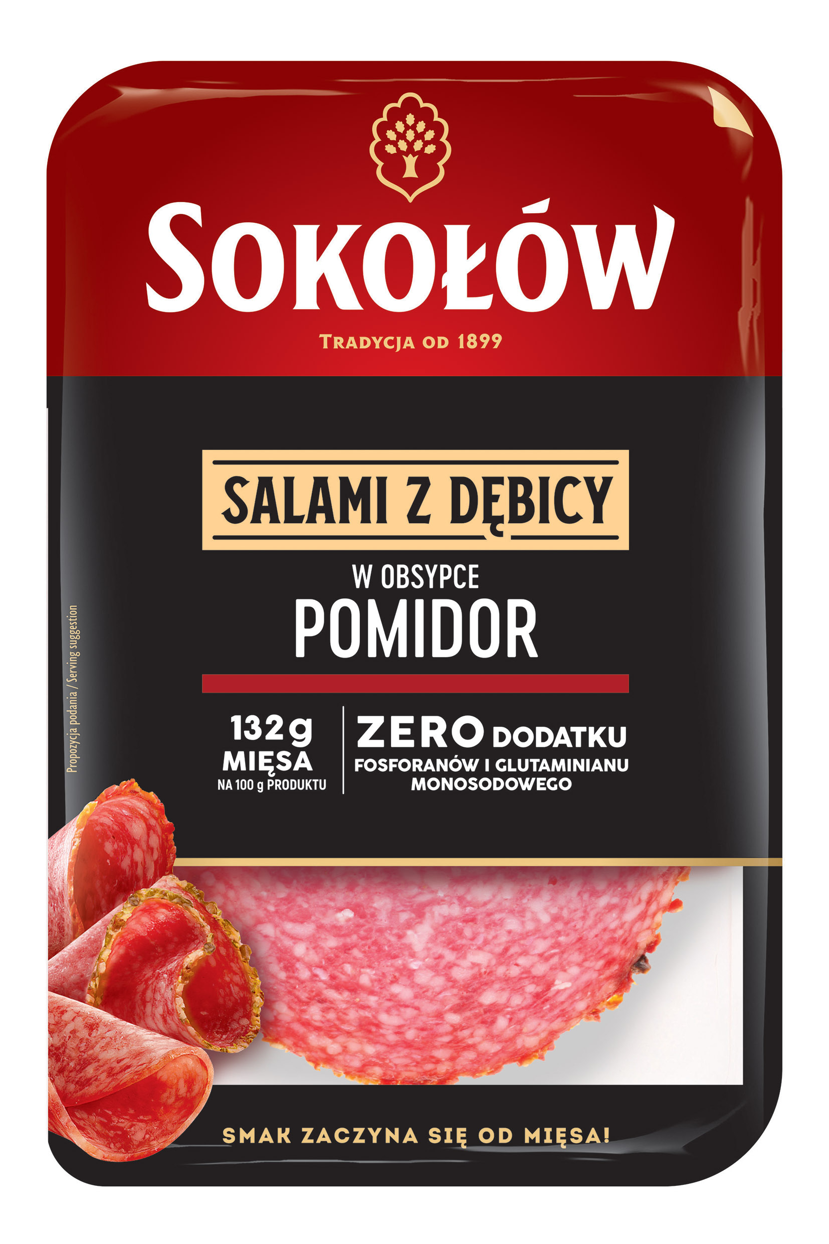 Salami Pomidorowe Plastry 100 G Salami Z Dębicy