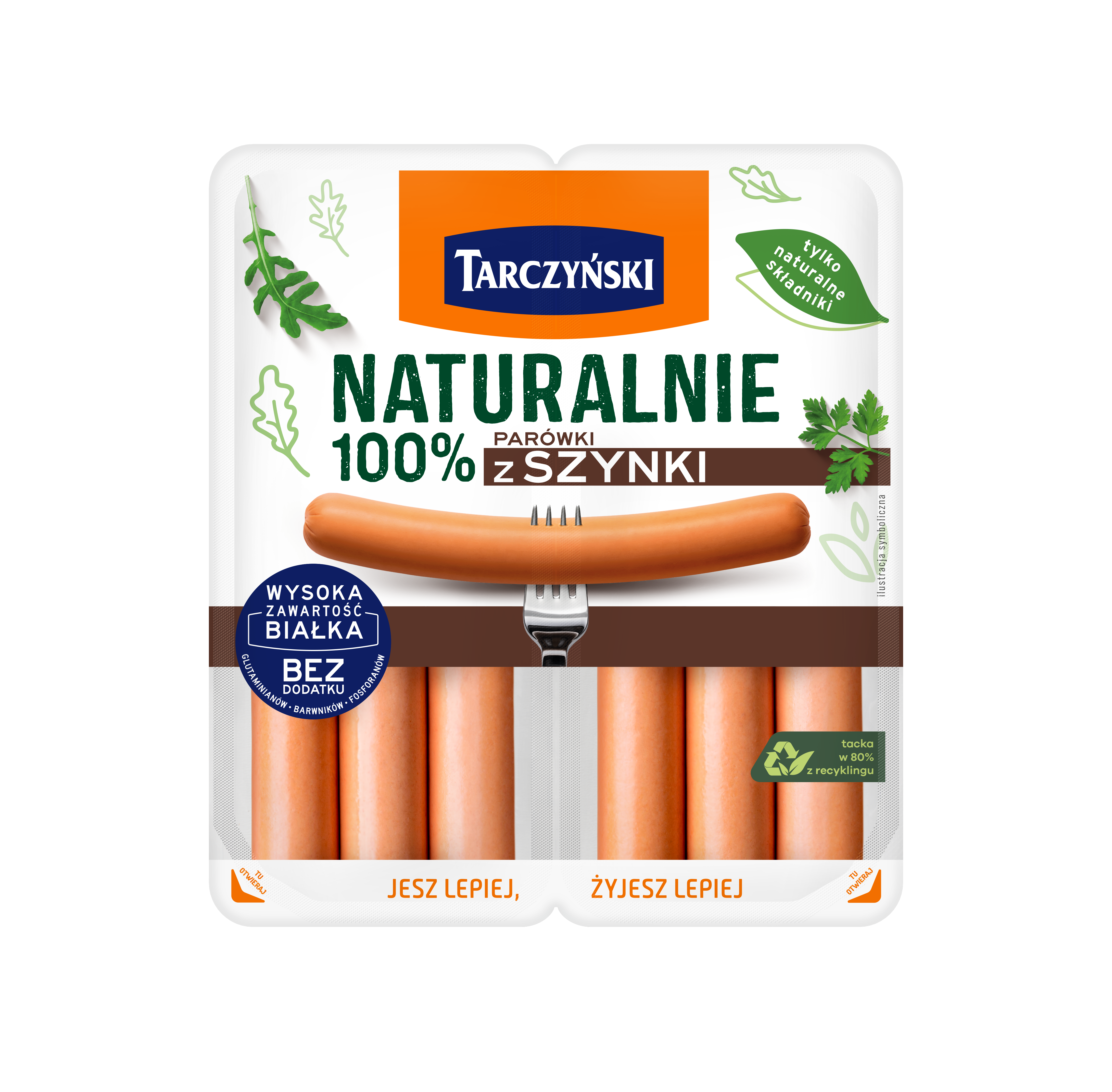 Naturalne Parówki 100 % Z Szynki 200 G Tarczyński