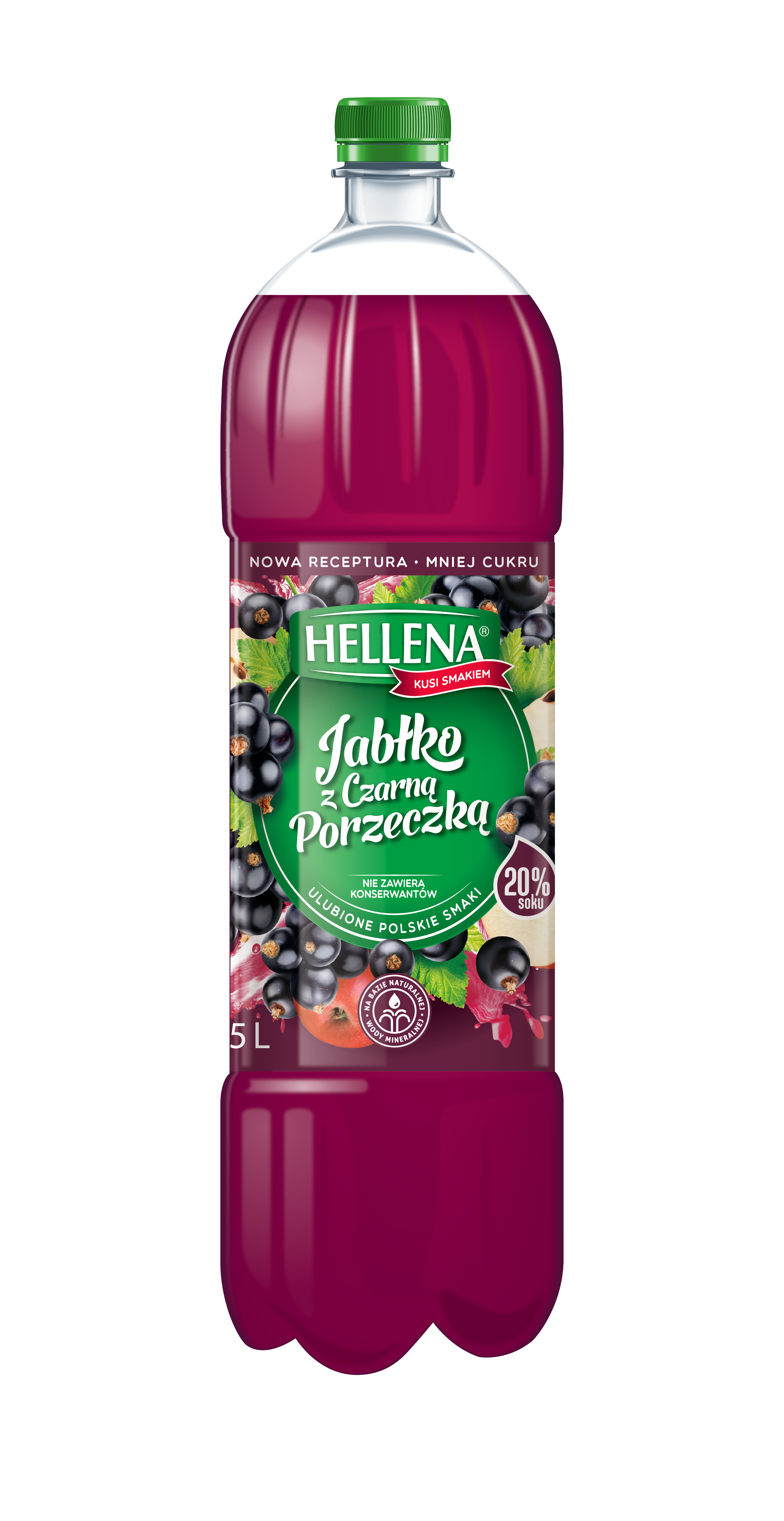 Hellena Napój Niegazowany Jabłko Z Czarną Porzeczką 1,75 L