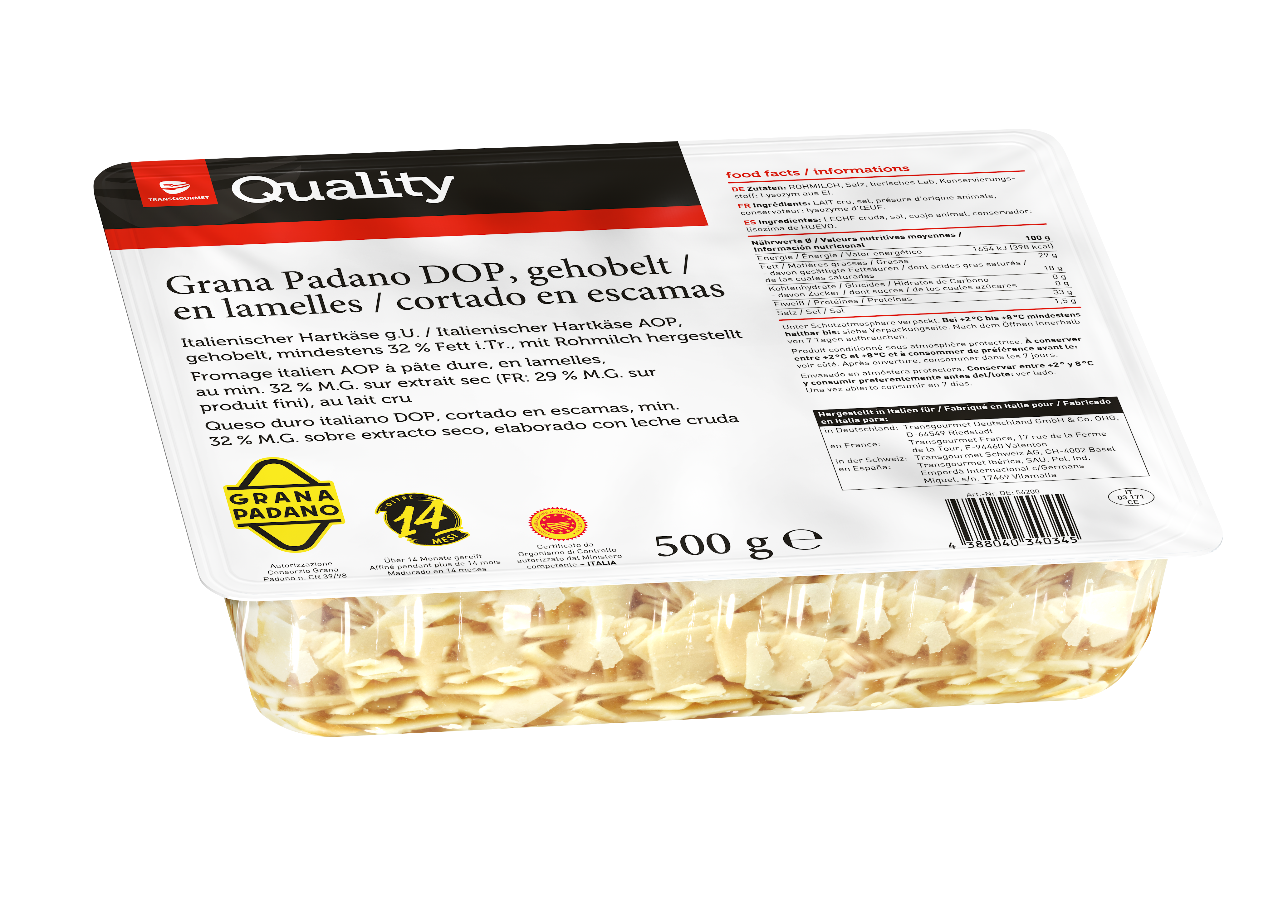 Tgq Grana Padano Dop W Płatkach 500G