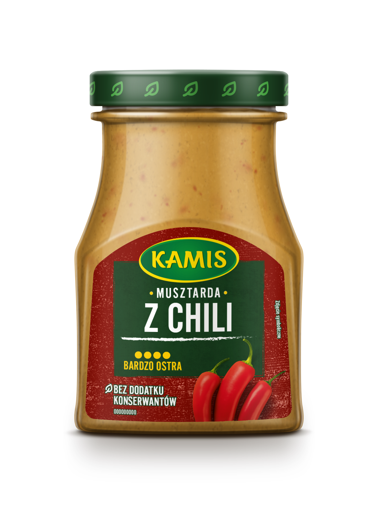 Kamis Musztarda Strong Z Chili Ciętym 185G