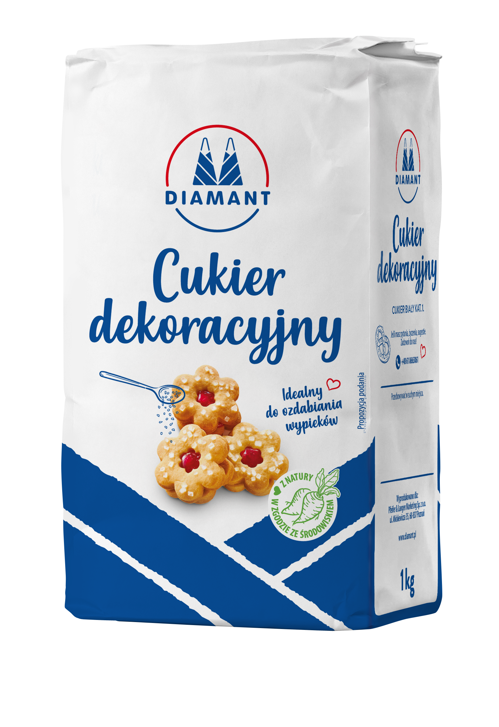 Diamant Cukier Dekoracyjny 1Kg