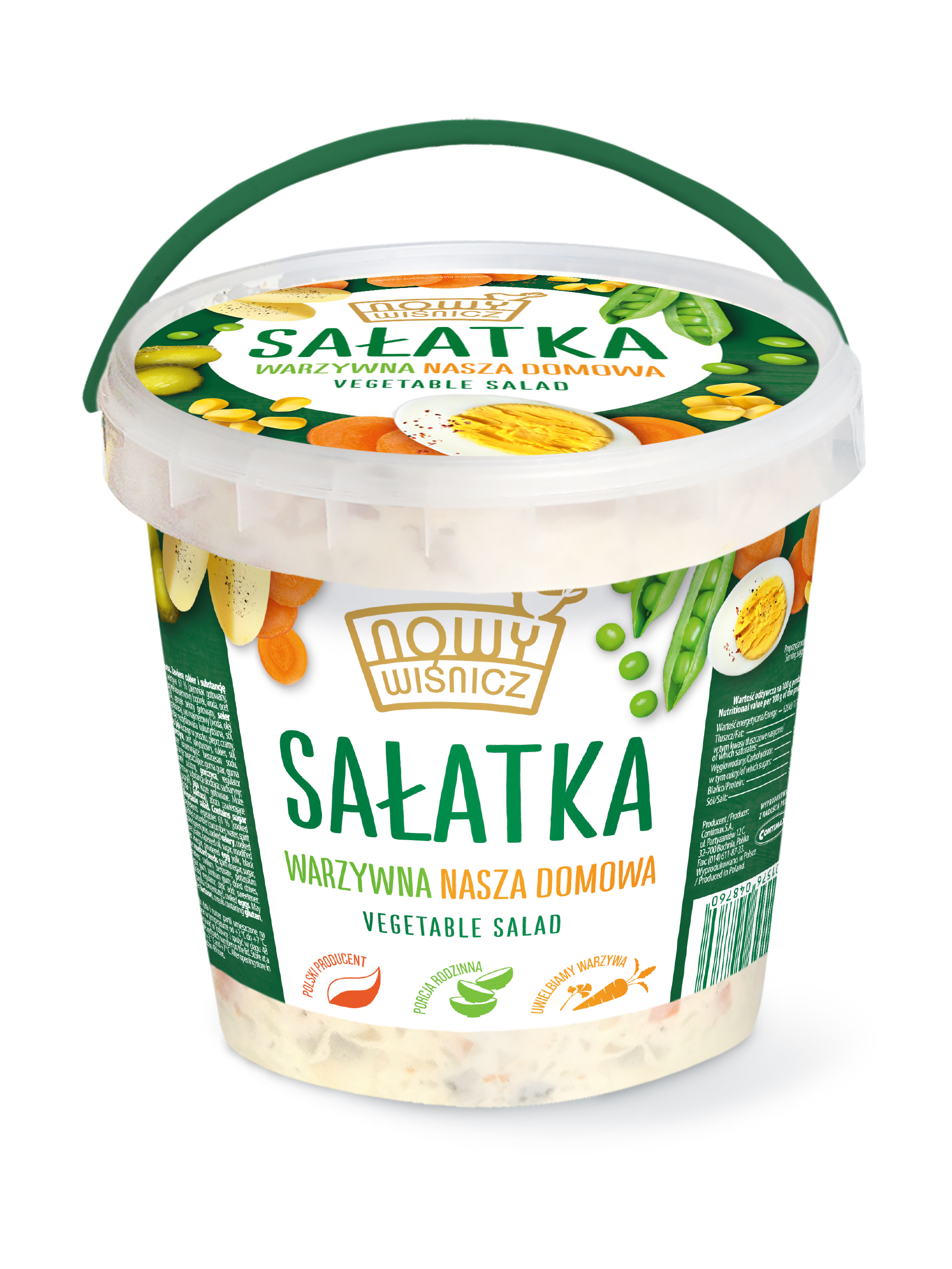 Sałatka Warzywna Nasza Domowa 1Kg Nowy Wiśnicz