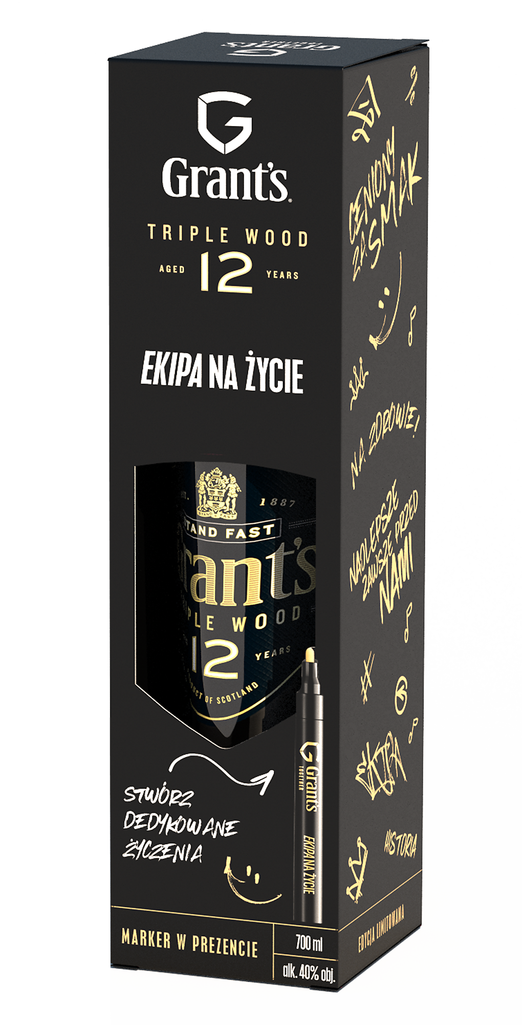 Whisky Grant'S Triple Wood 12Yo 40% 0,7L
