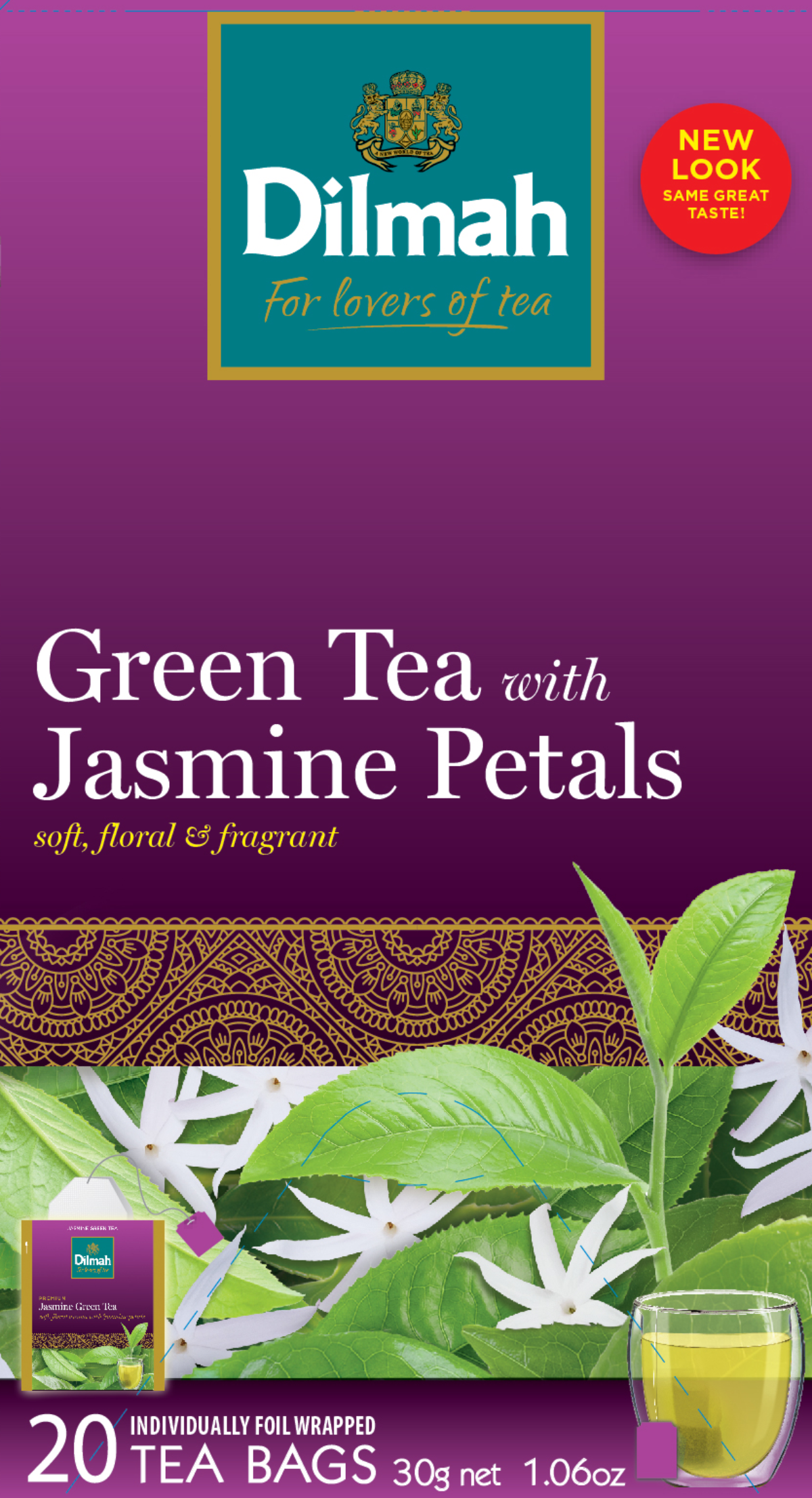 Dilmah Green Tea With Jasmine Petals 20X1,5 G