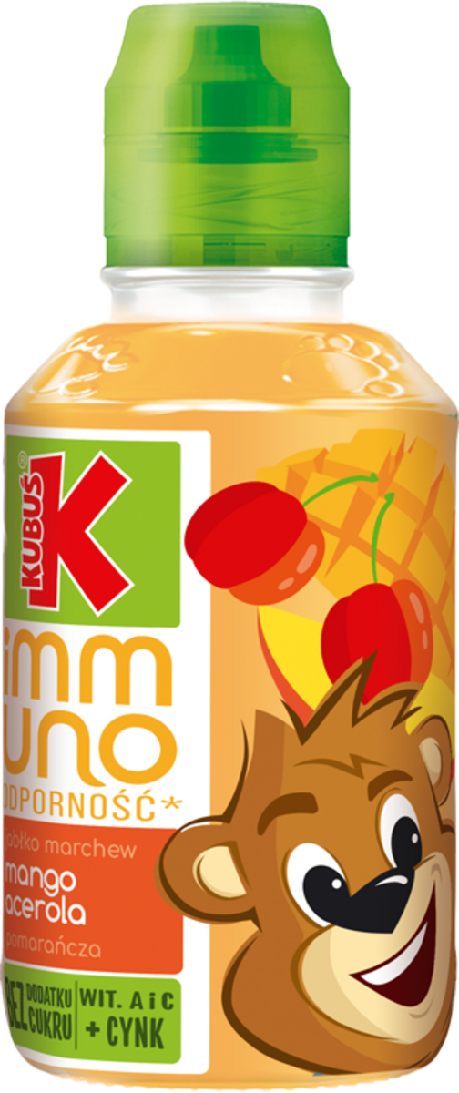 Kubuś Immuno Odporność Sok Mango Pomarańcza Acerola 200 Ml