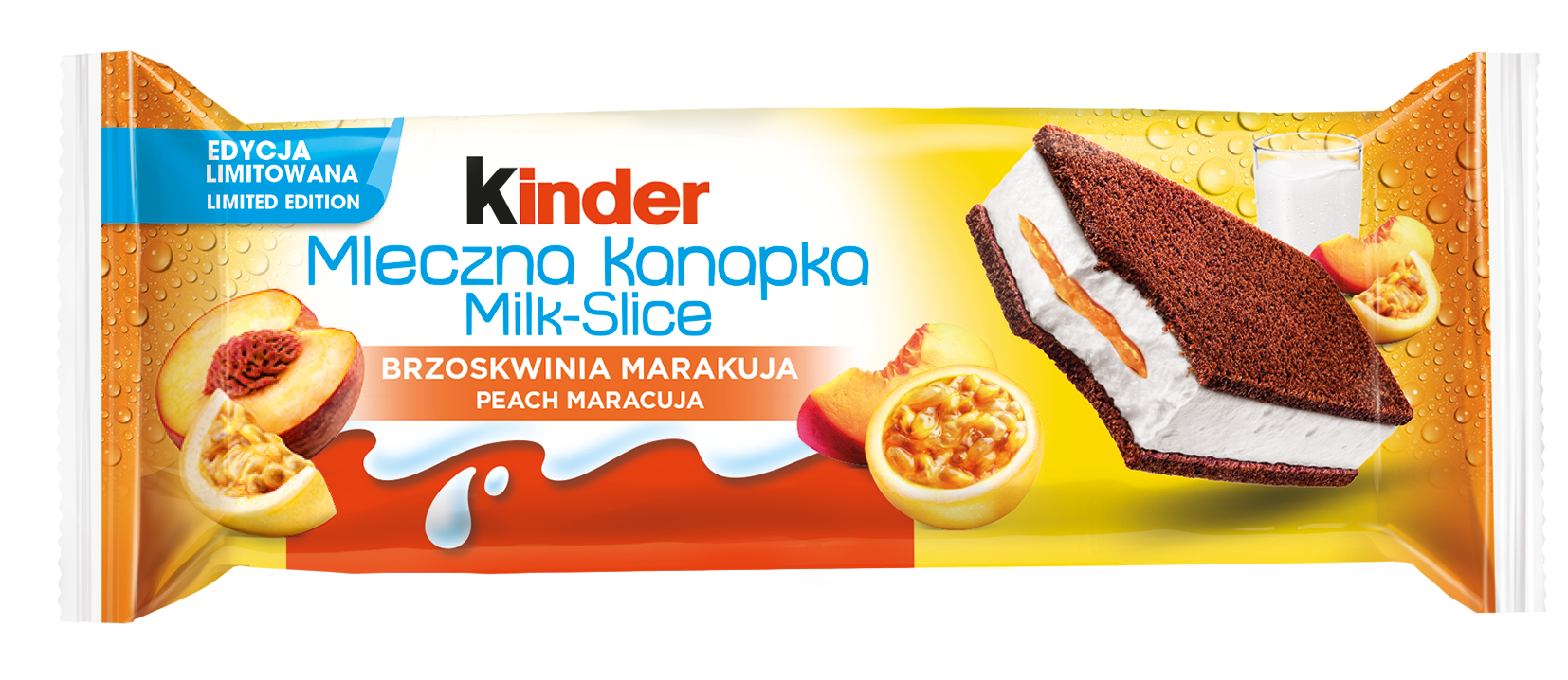 Kinder Mleczna Kanapka Brzoskwinia Marakuja 28G
