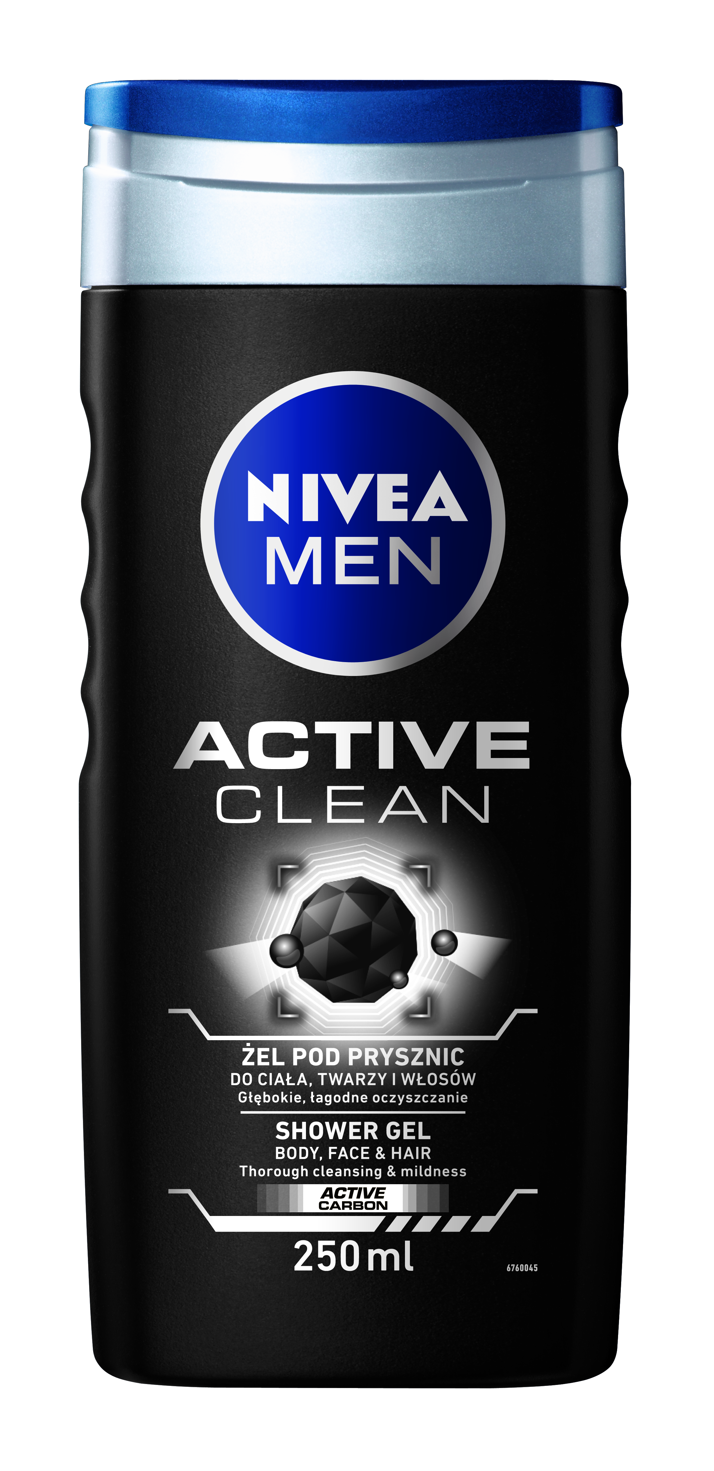 Nivea Żel Pod Prysznic Active Clean 250Ml