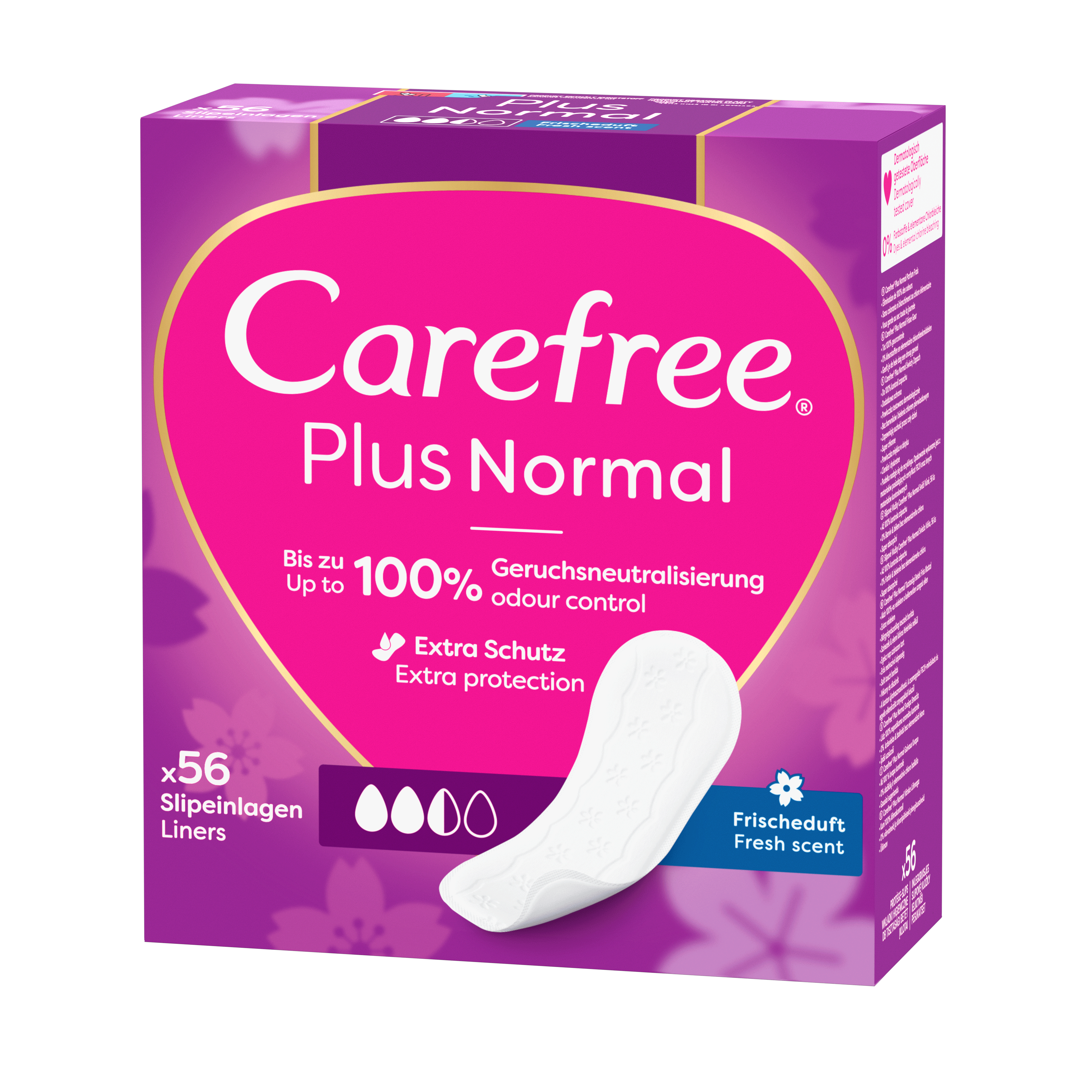 Carefree Plus Original Fresh Scent, Wkładki Higieniczne 56 Szt.