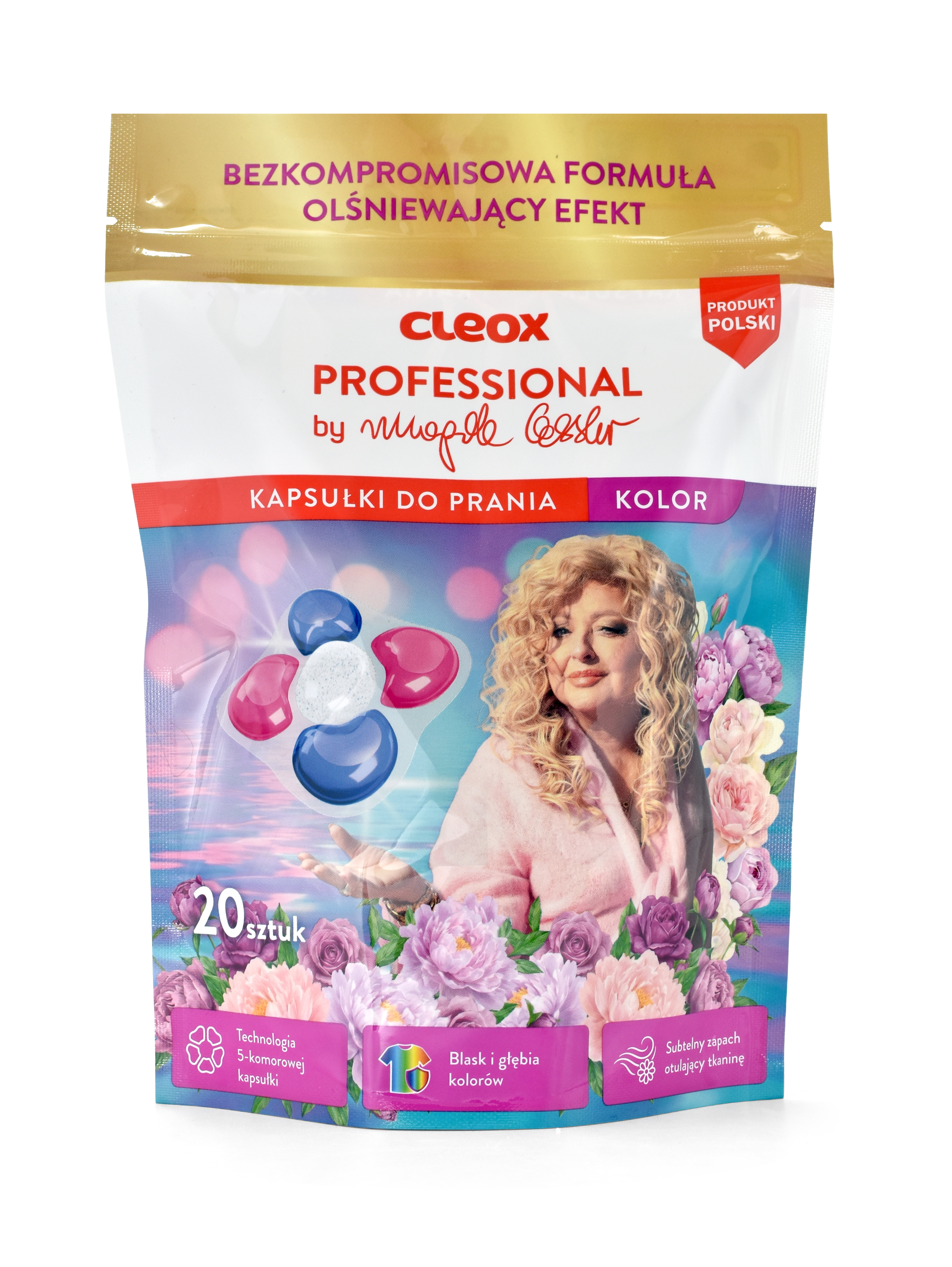 Cleox Professional By Magda Gessler Kapsułki Do Prania 5-Komorowe Kolor 20 Szt.