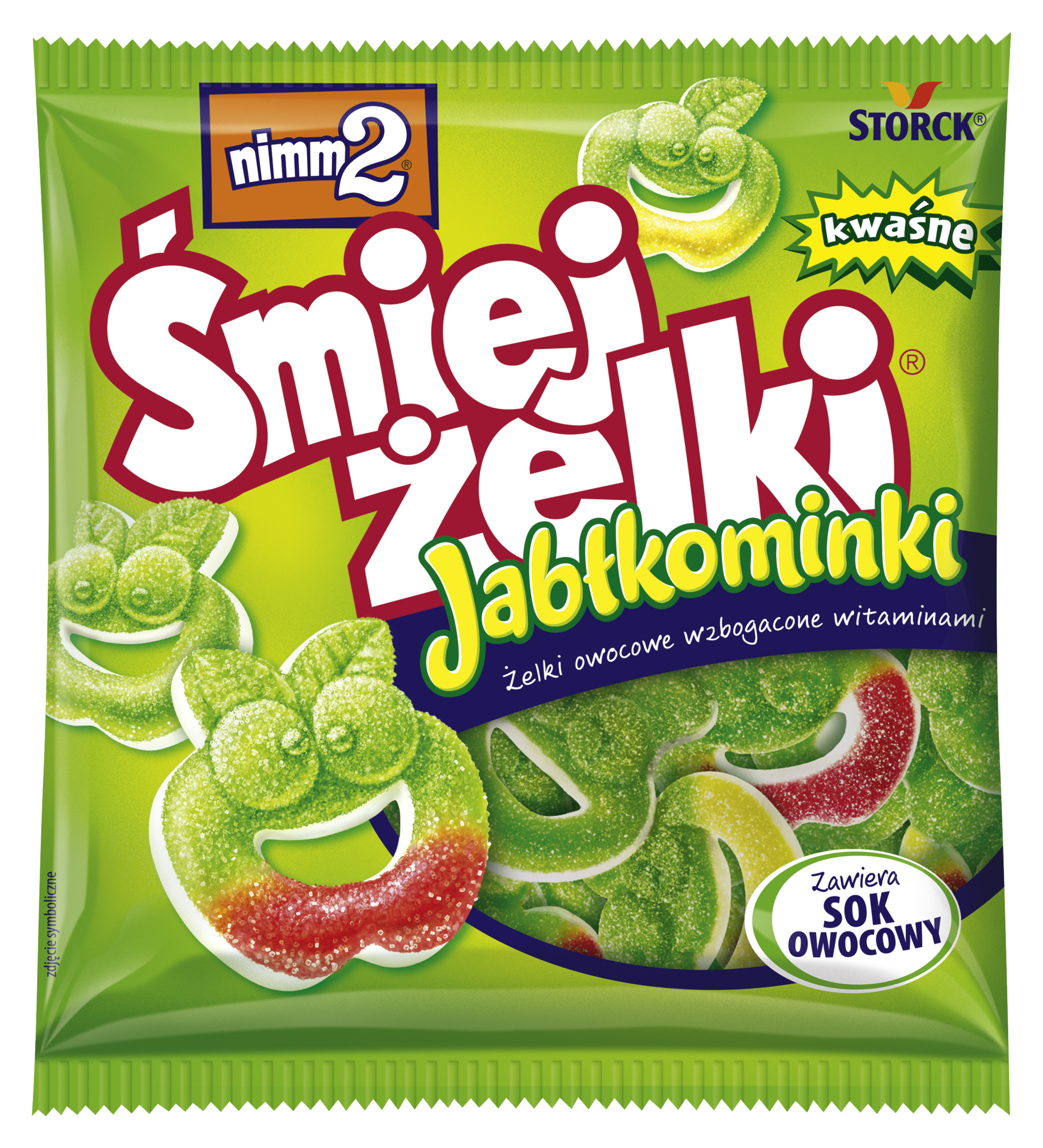 Nimm2 Śmiejżelki Jabłkominki 90G
