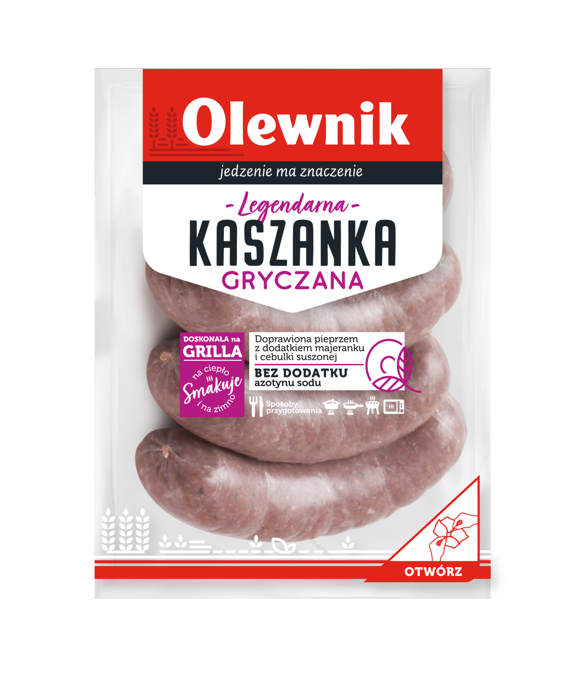 Kaszanka Gryczana Legendarna Ok. 0,55 Kg Olewnik