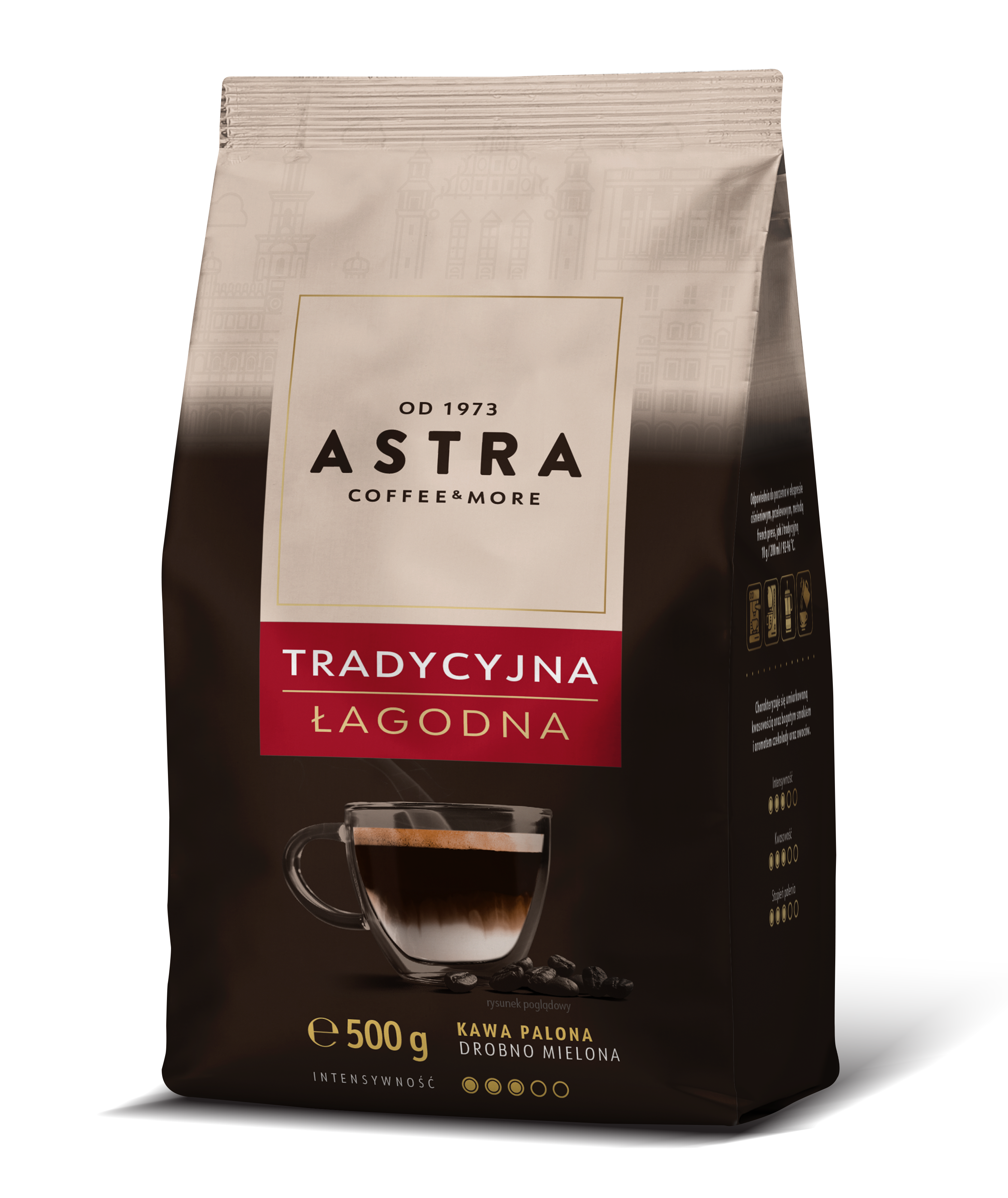 Astra Kawa Łagodna Tradycyjna Mielona 500G