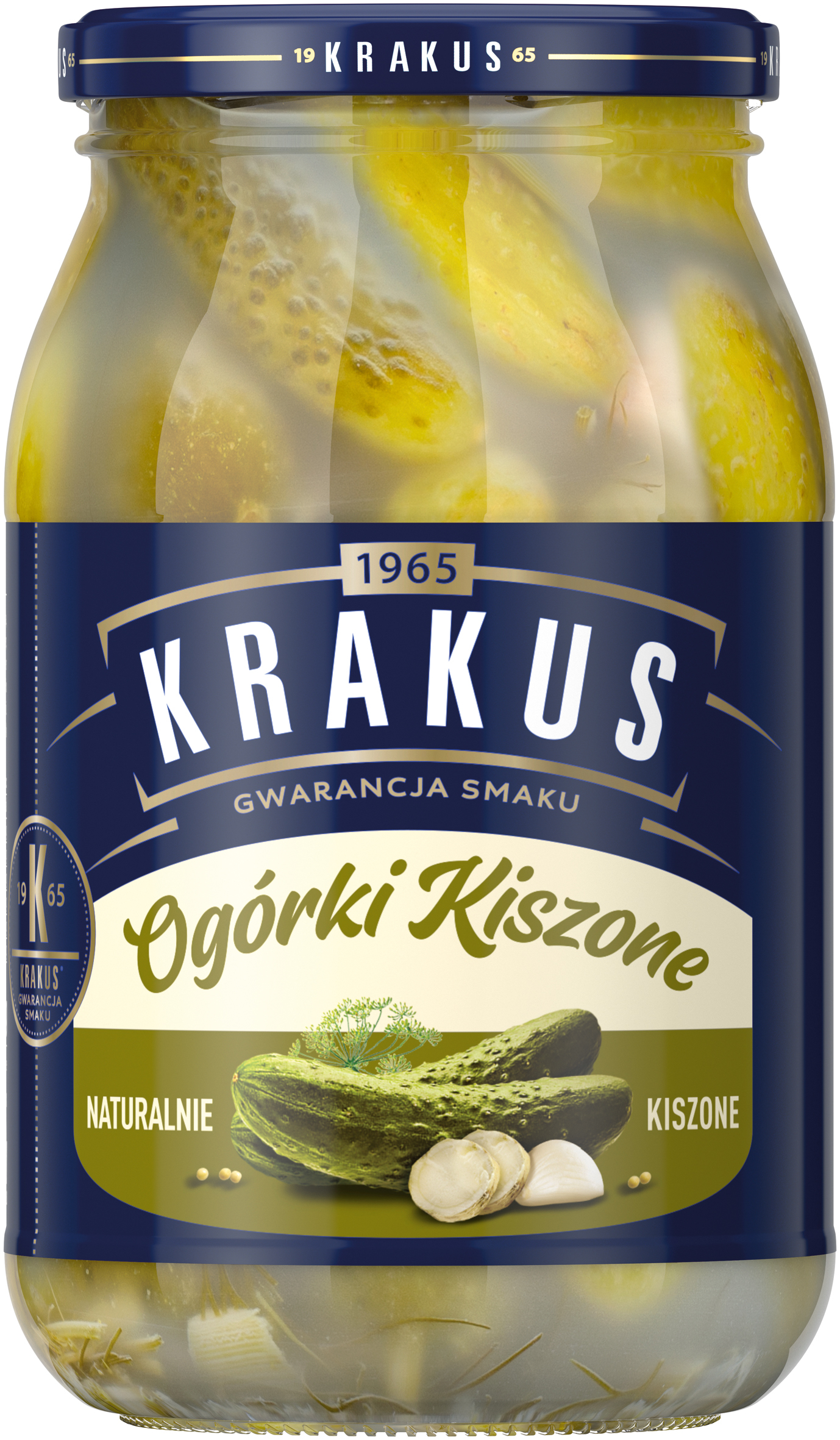 Krakus Ogórki Kiszone Domowym Sposobem 860 G