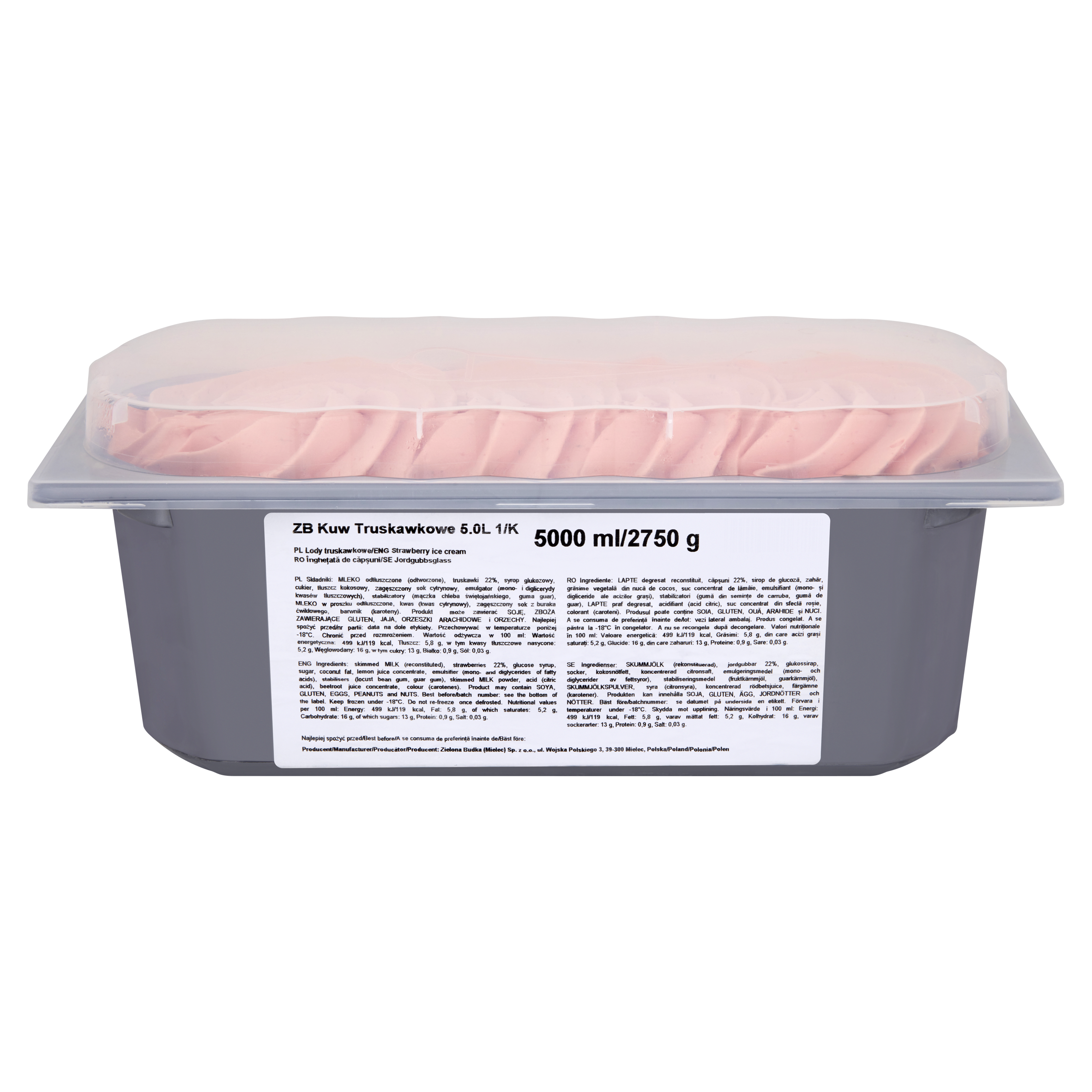 Zielona Budka Lody Truskawkowe 5.0L
