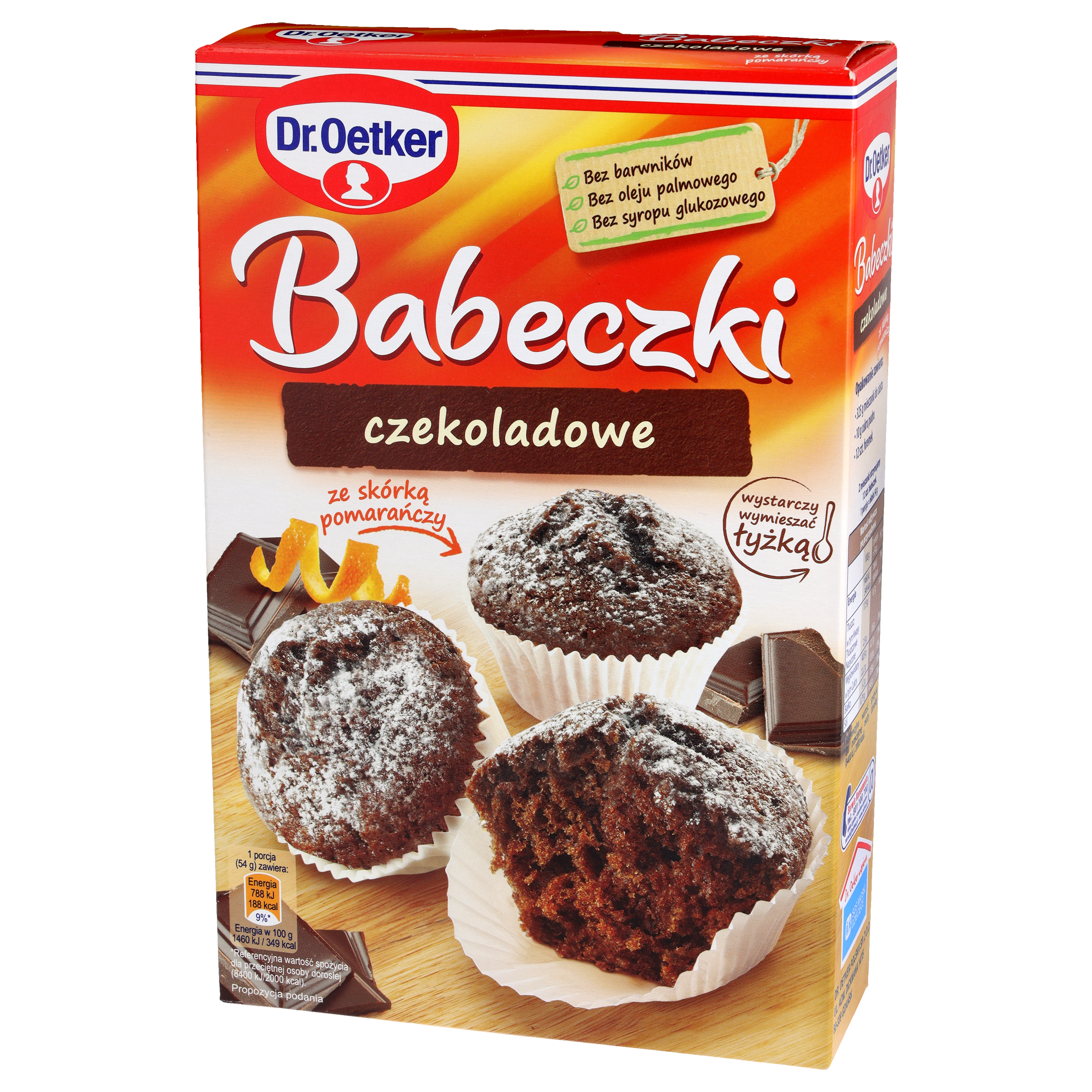 Dr. Oetker Babeczki Czekoladowe Ze Skórką Pomarańczy 335 G