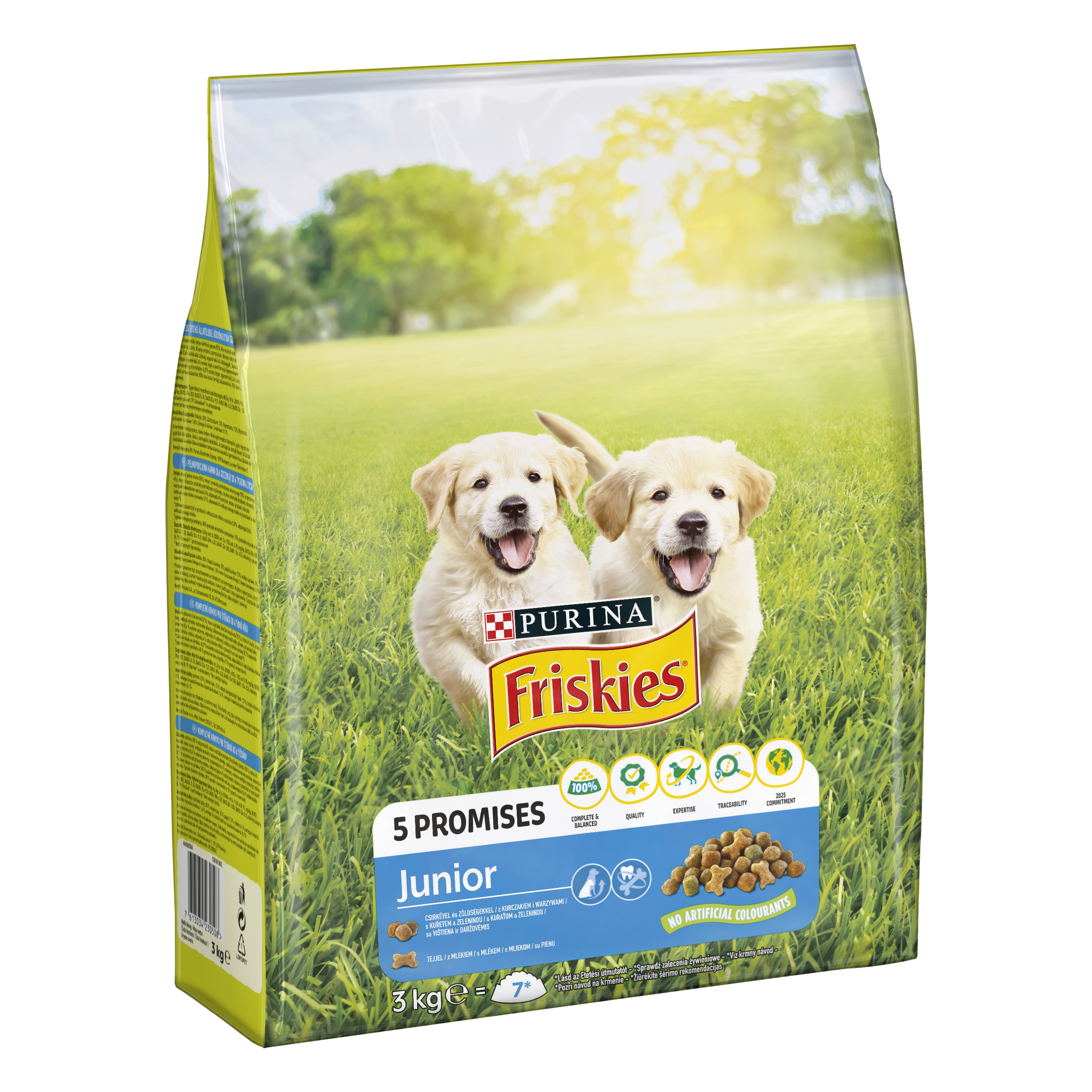 Friskies® Junior Z Kurczakiem I Warzywami Z Mlekiem 3Kg