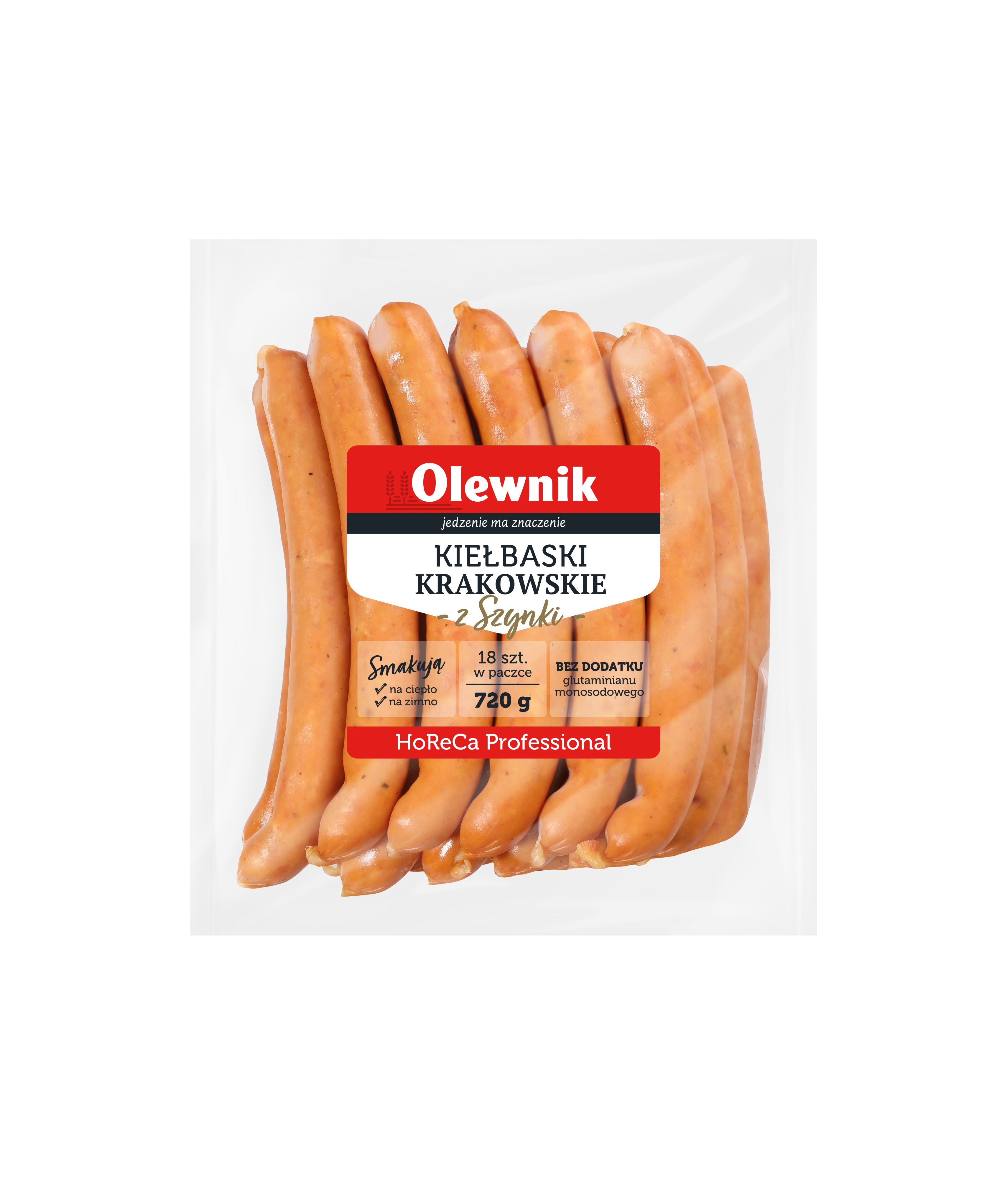 Kiełbaski Krakowskie Z Szynki 720 G Olewnik