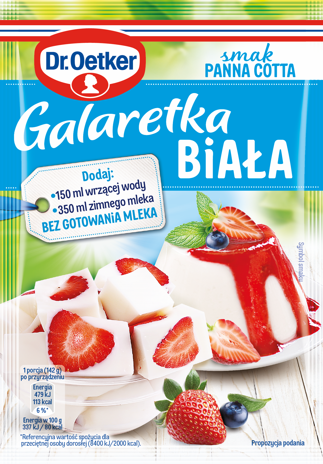 Dr. Oetker Galaretka Biała Smak Panna Cotta 70 G