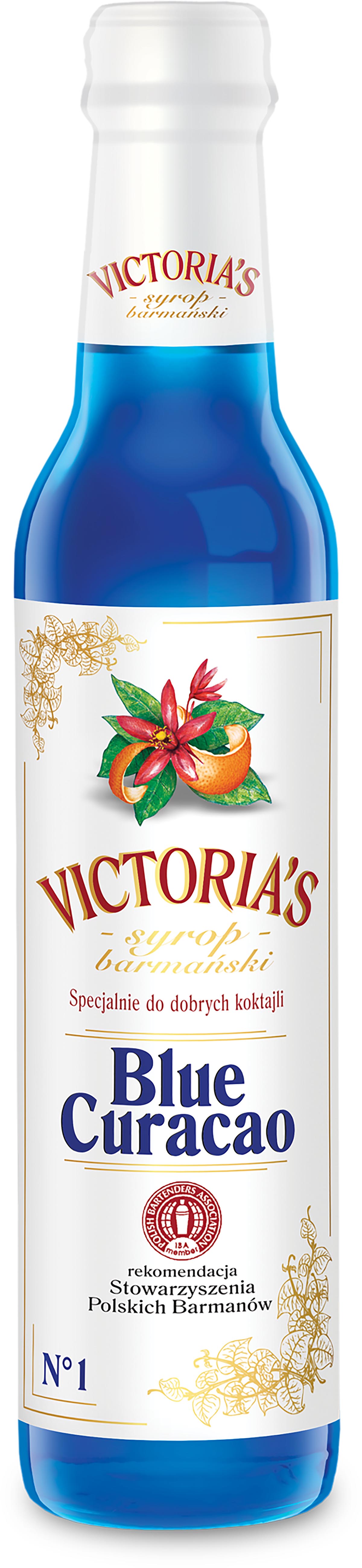 Syrop Barmański Blue Curacao Victoria'S 490Ml