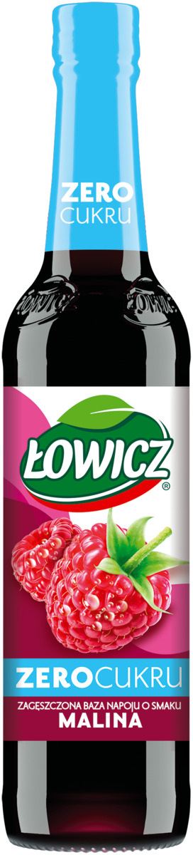 Łowicz Zagęszczająca Baza Napoju Malina Zero Cukru 400 Ml