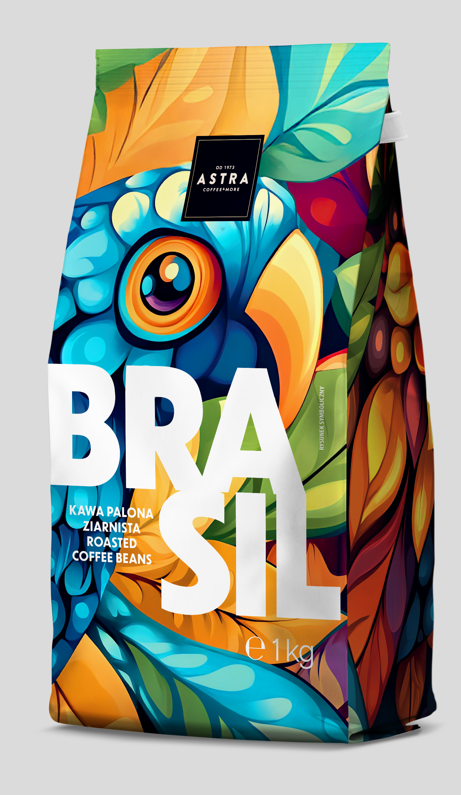 Astra Kawa Origin Brazylia Ziarnista 1 Kg