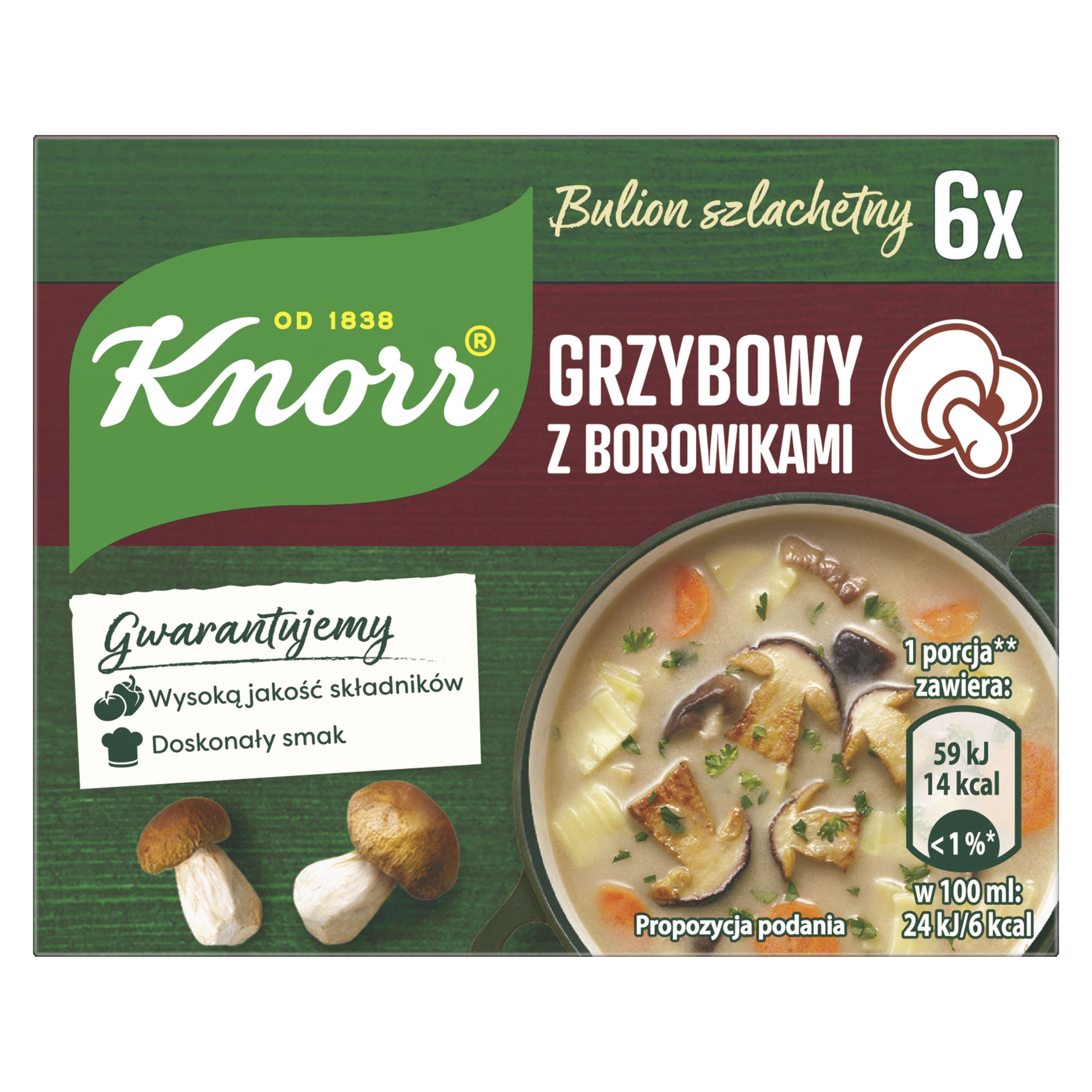 Knorr Bulion Bulion Grzybowy Na Borowikach Leśnych 3 L 60G