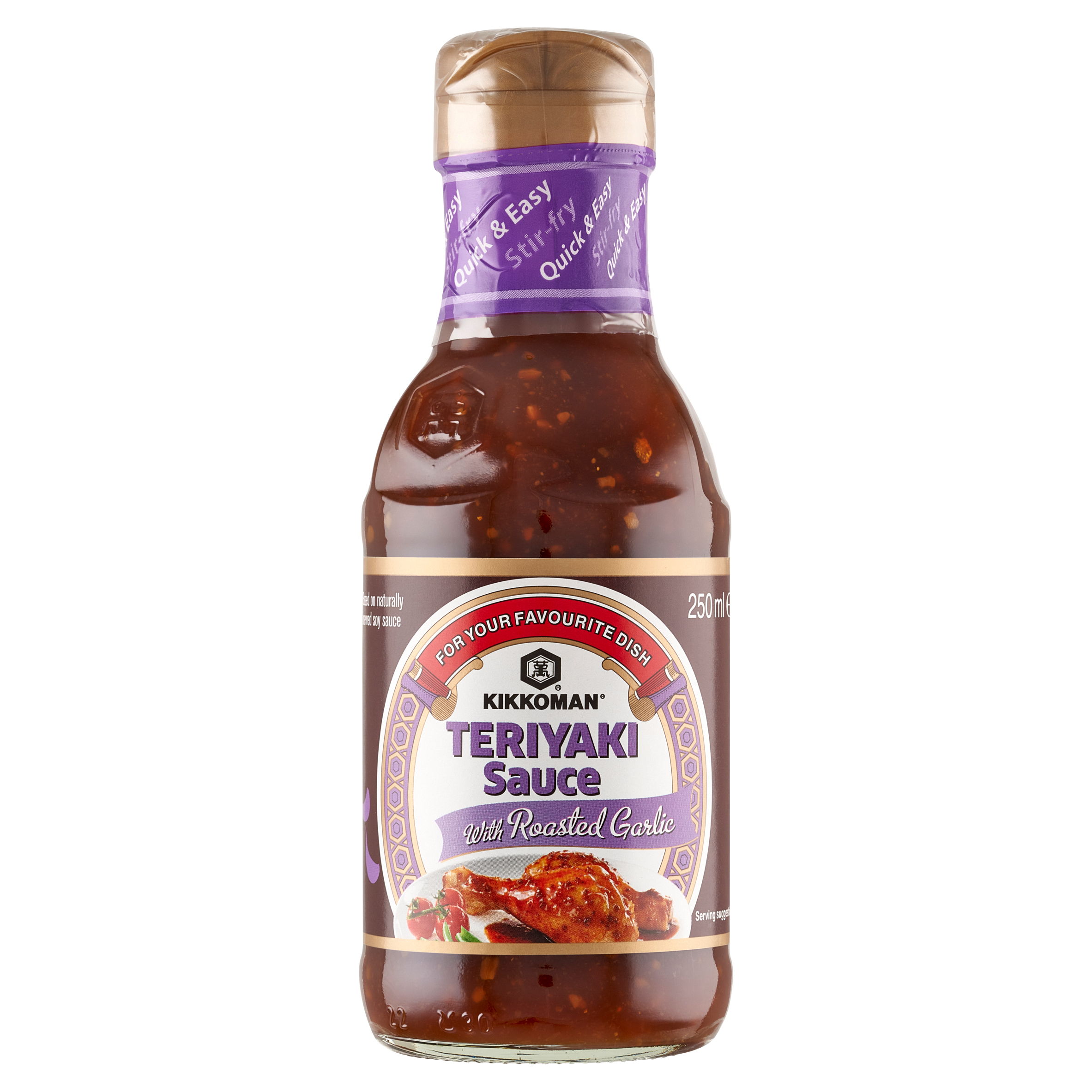 Kikkoman Sos Teriyaki Z Pieczonym Czosnkiem 250 Ml