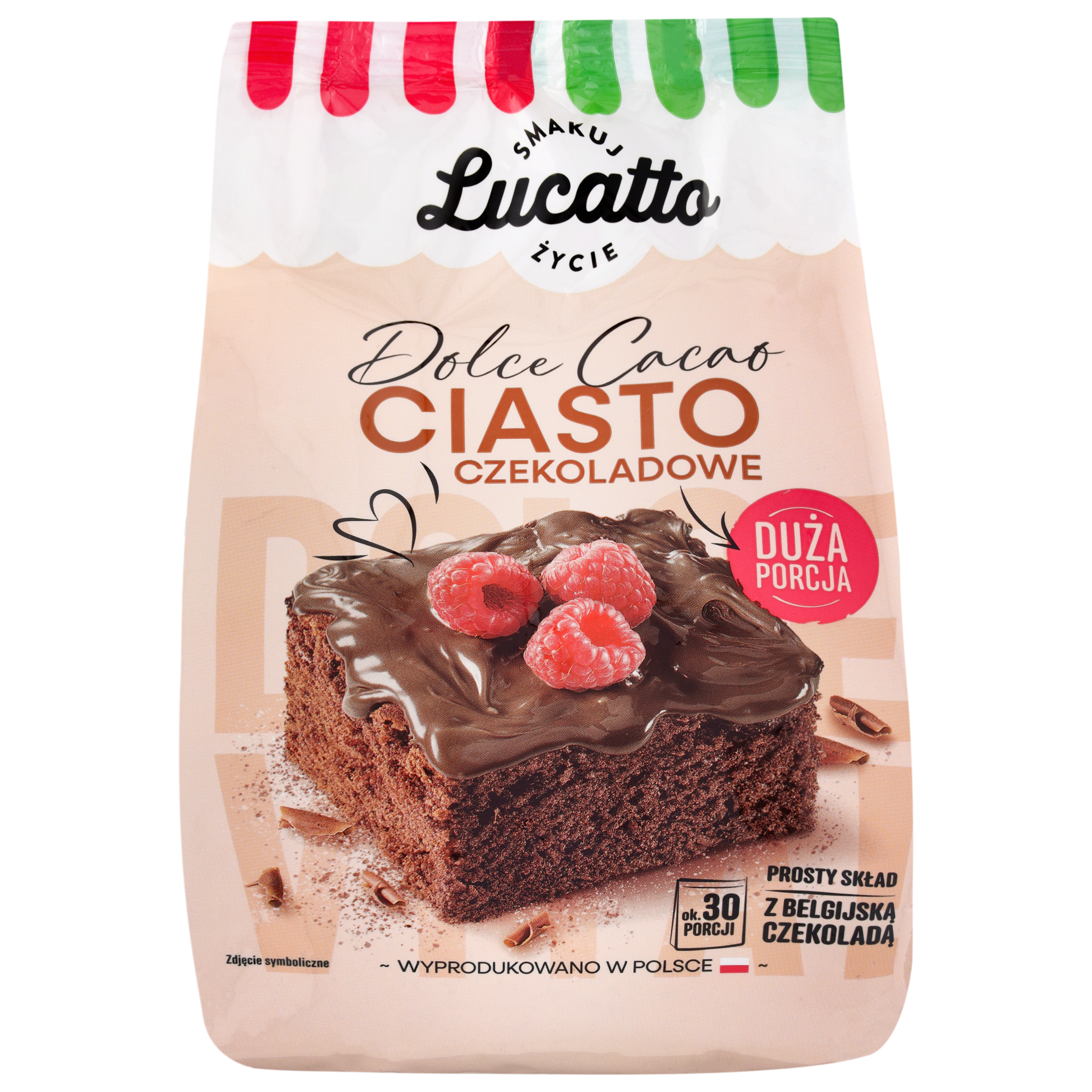 Ciasto Czekoladowe Duża Porcja Lucatto 670G
