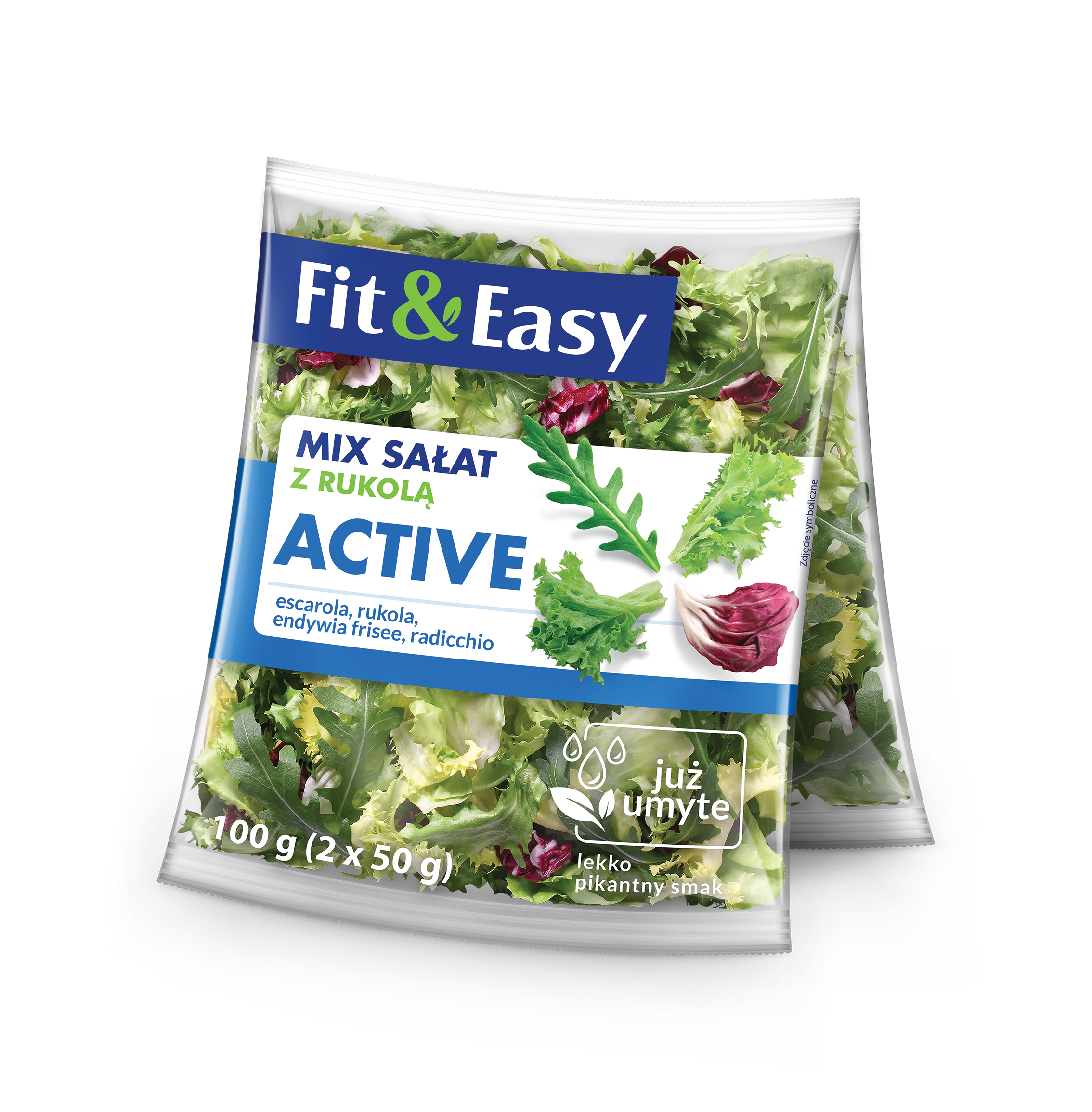 Mix Sałat Z Rukolą Active Duopack Unia Europejska 2X50G Fit & Easy