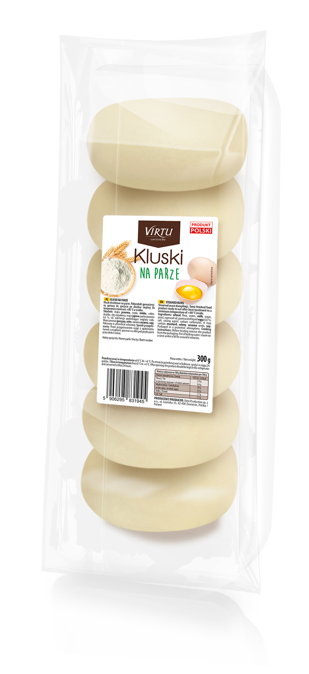 Kluski Na Parze 300 G Virtu