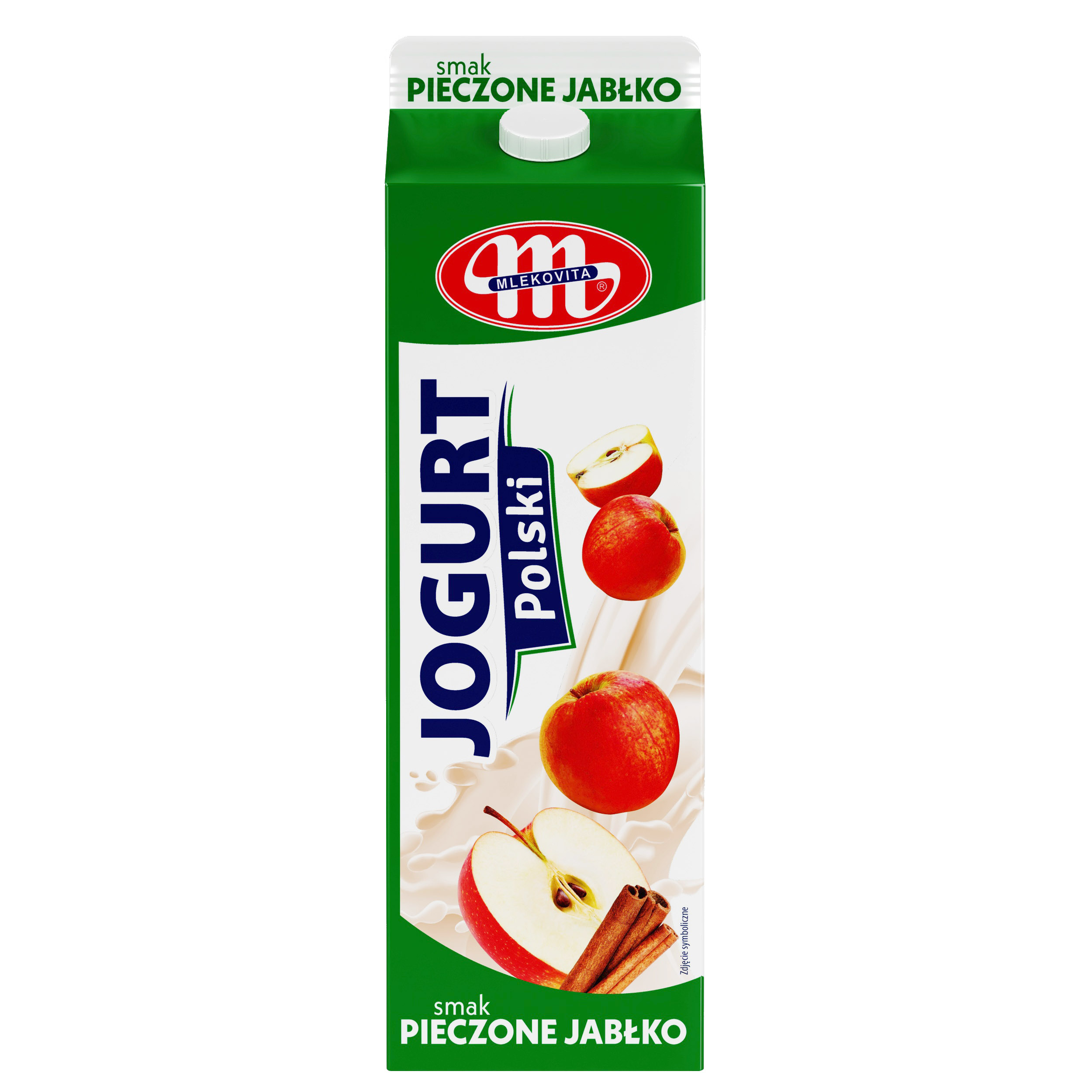 Mlekovita Jogurt Polski Smak Pieczone Jabłko Karton 1Kg