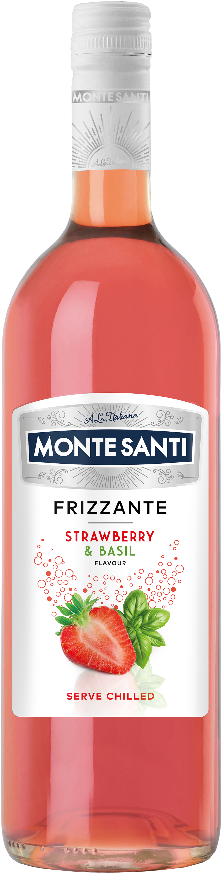 Monte Santi Frizzante Strawberry & Basil 10 % Alk. 0,75 L