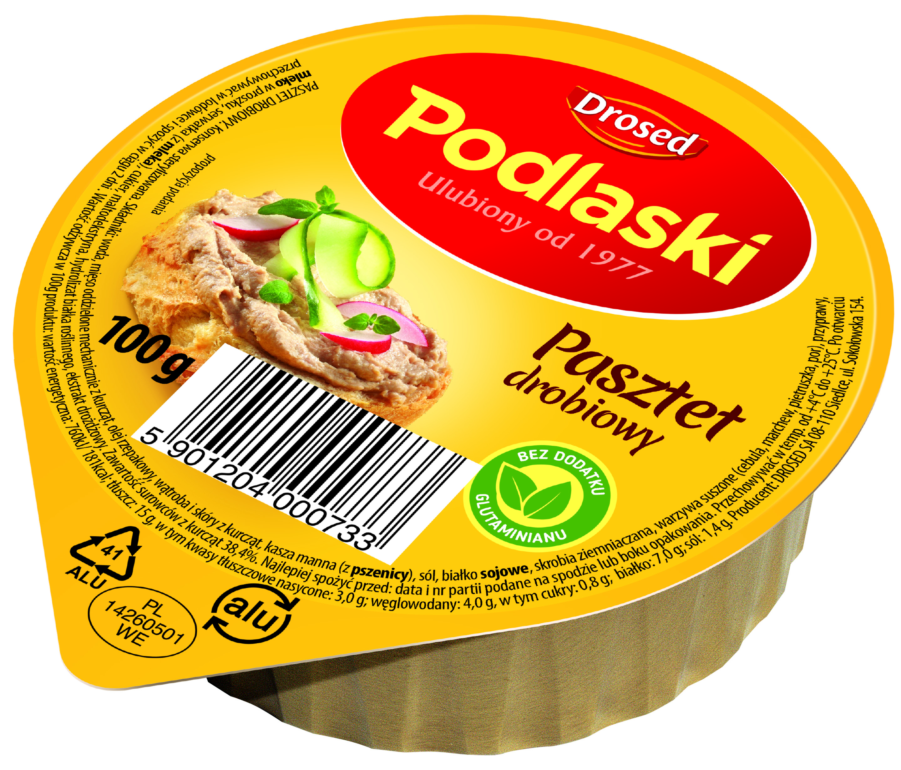 Podlaski Pasztet Drobiowy 100G