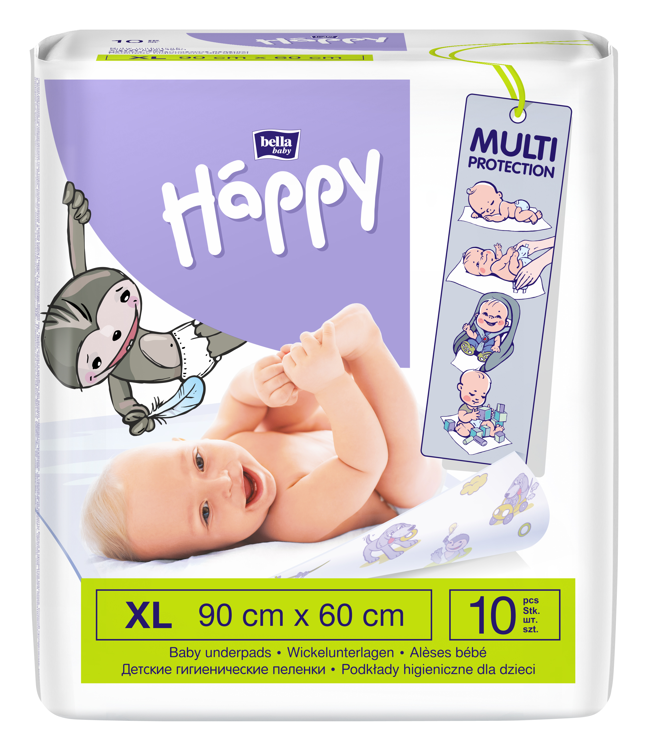 Podkład Higieniczny Do Przewijania Bella Baby Happy 60X90 10 Szt.